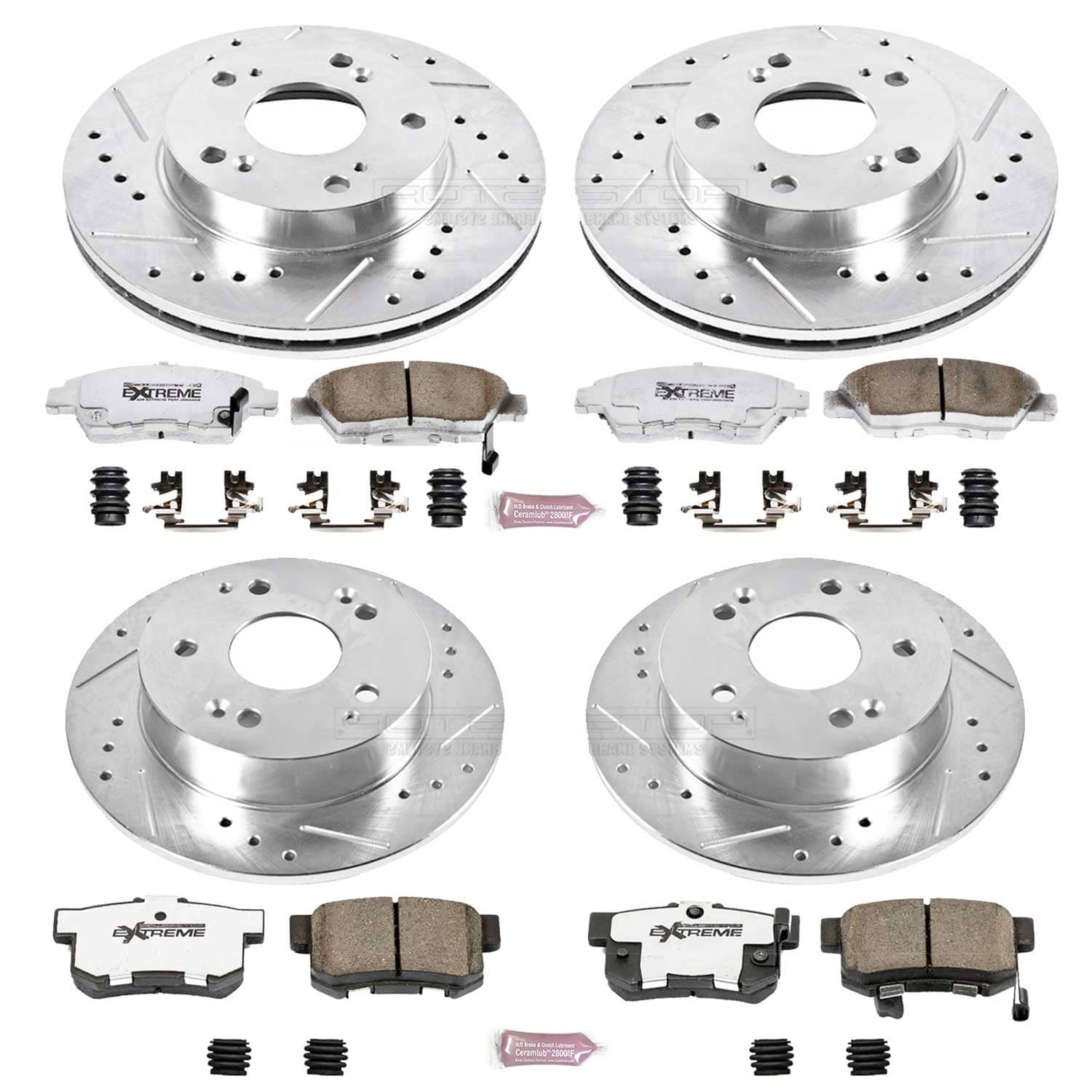 Power Stop - K2387-26 - Front and Rear - Disc Brake Pad and Rotor Kit