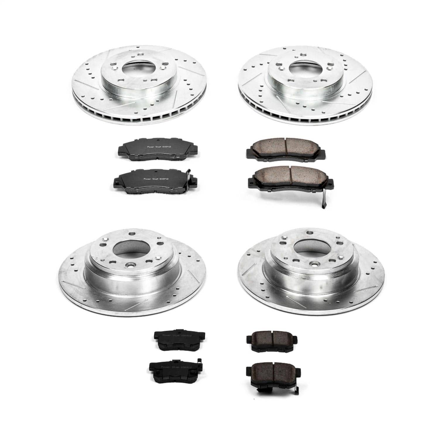 Power Stop - K2717 - Front and Rear - Disc Brake Pad and Rotor Kit
