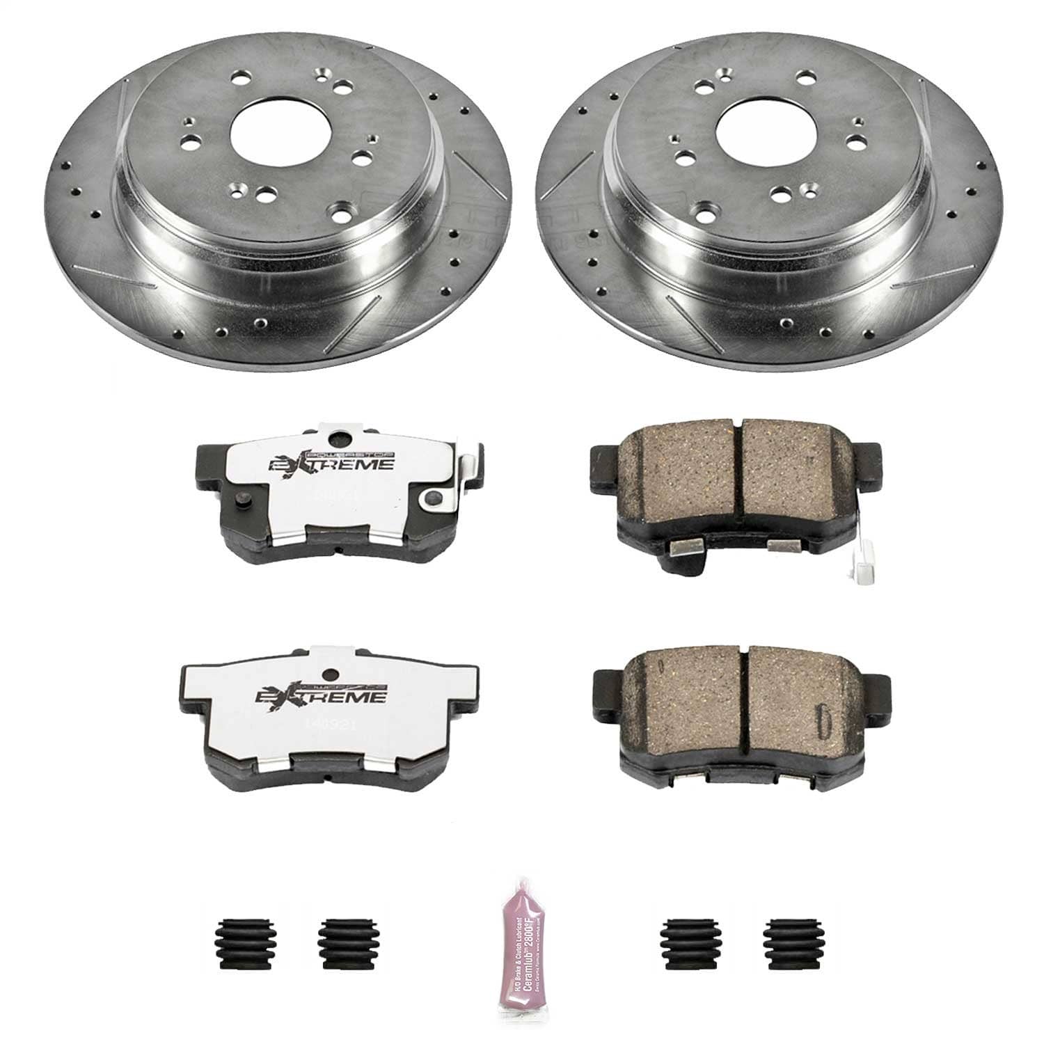 Power Stop - K3098-26 - Rear - Disc Brake Pad and Rotor Kit
