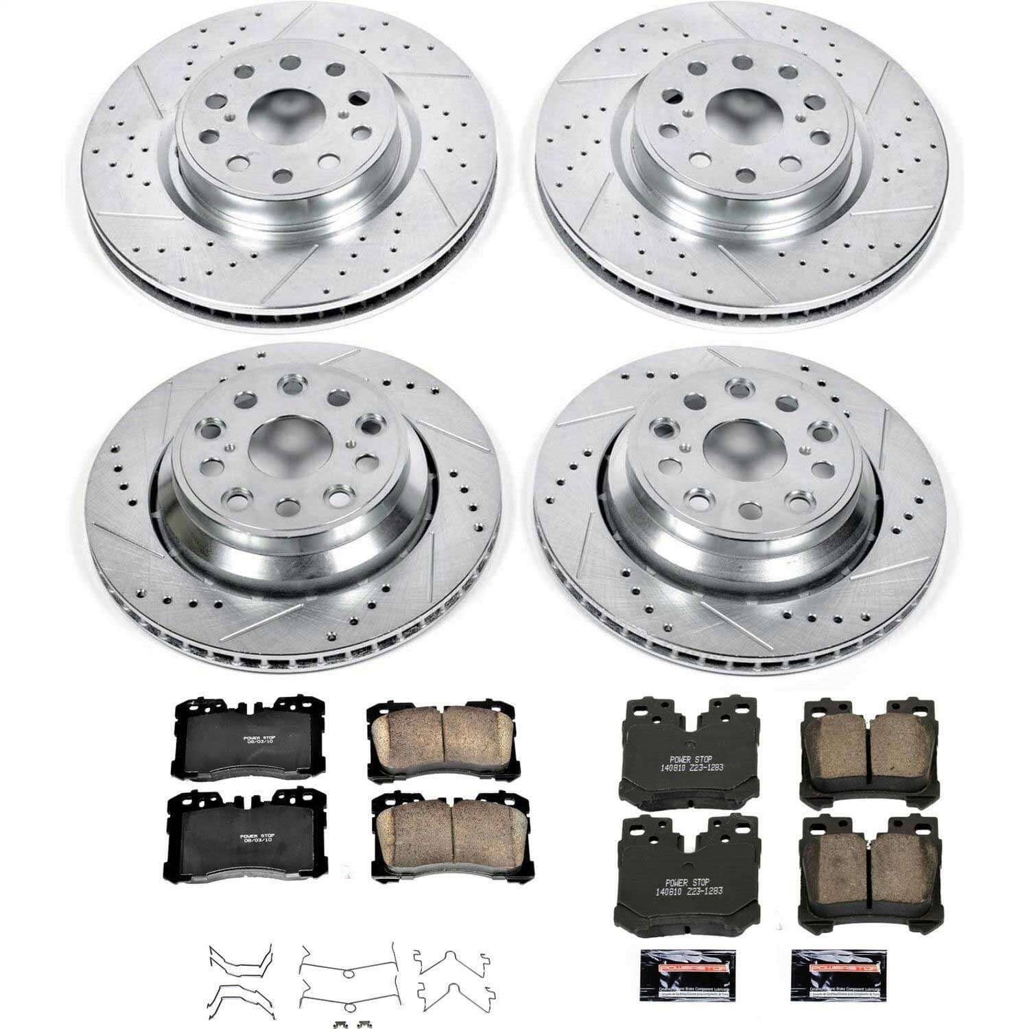 Power Stop - K4111 - Front and Rear - Disc Brake Pad and Rotor Kit