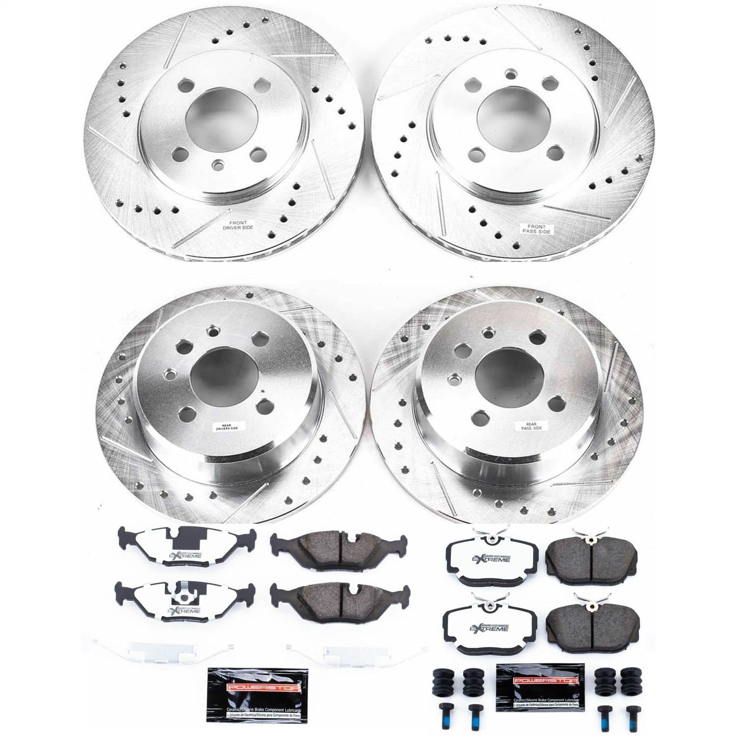 Power Stop - K4167-26 - Front and Rear - Disc Brake Pad and Rotor Kit