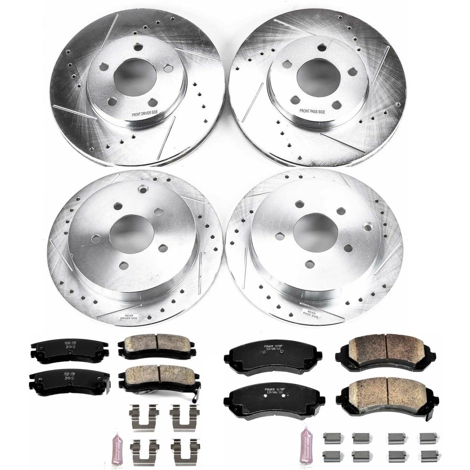 Power Stop - K4383 - Front and Rear - Disc Brake Pad and Rotor Kit