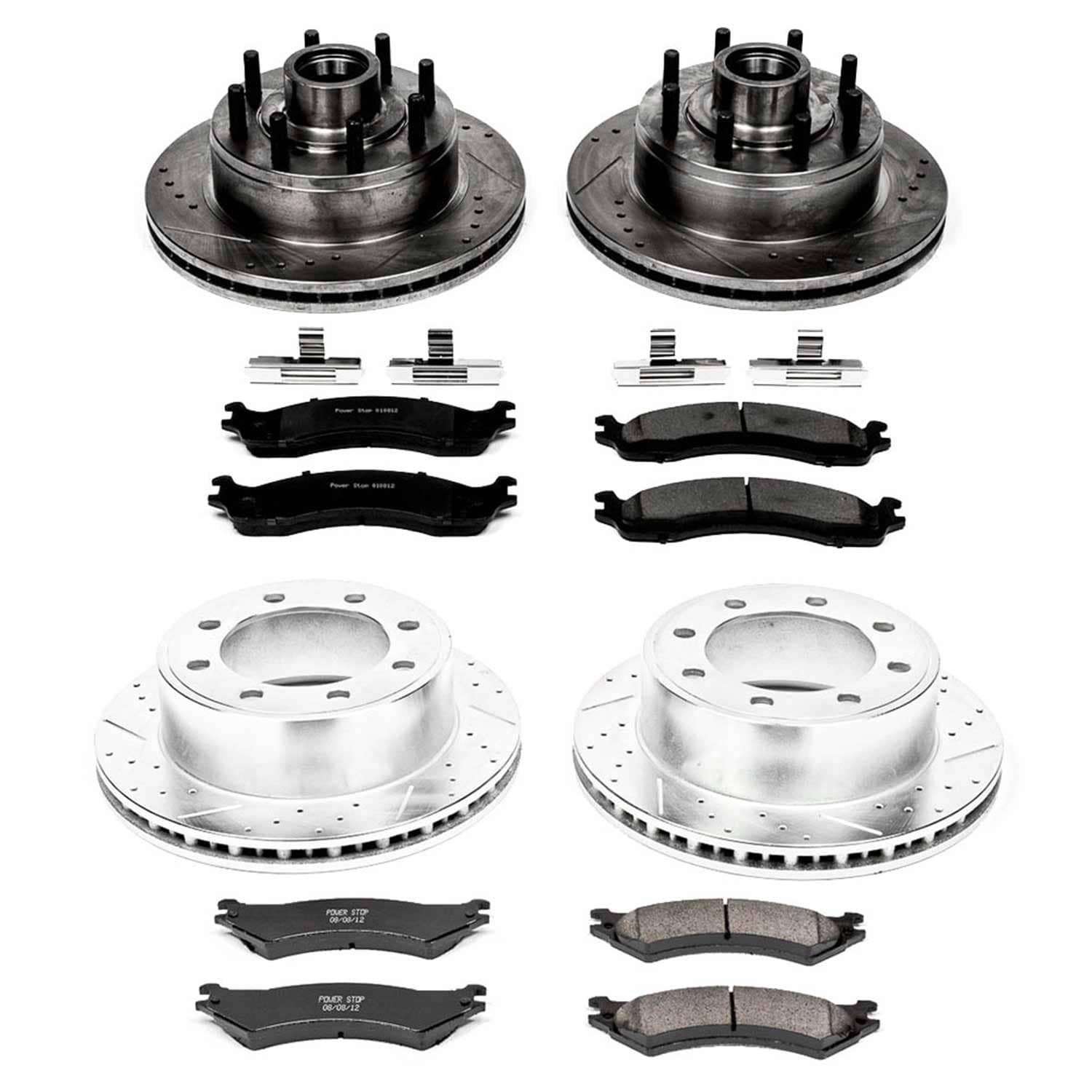 Power Stop - K4434 - Front and Rear - Disc Brake Pad and Rotor Kit