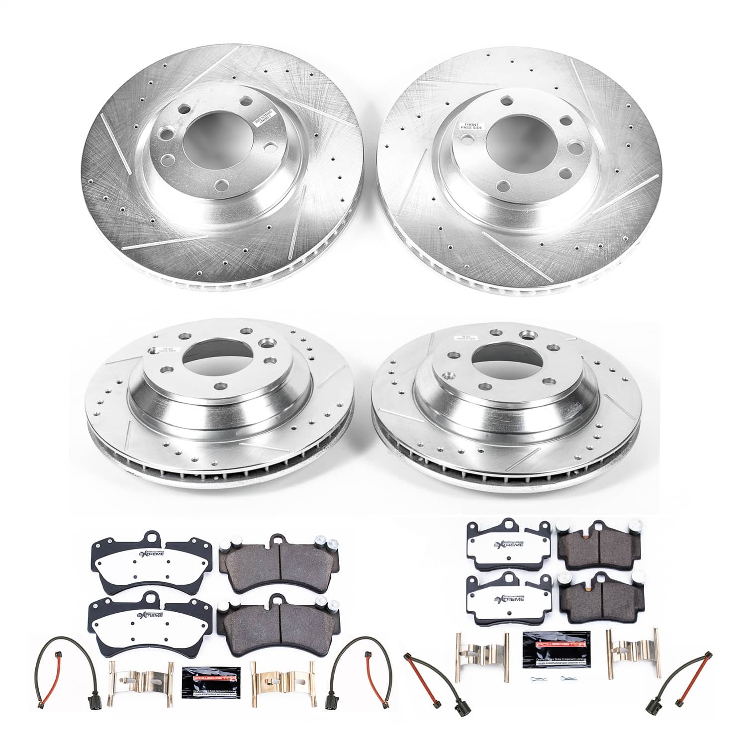 Power Stop - K4500-26 - Front and Rear - Disc Brake Pad and Rotor Kit