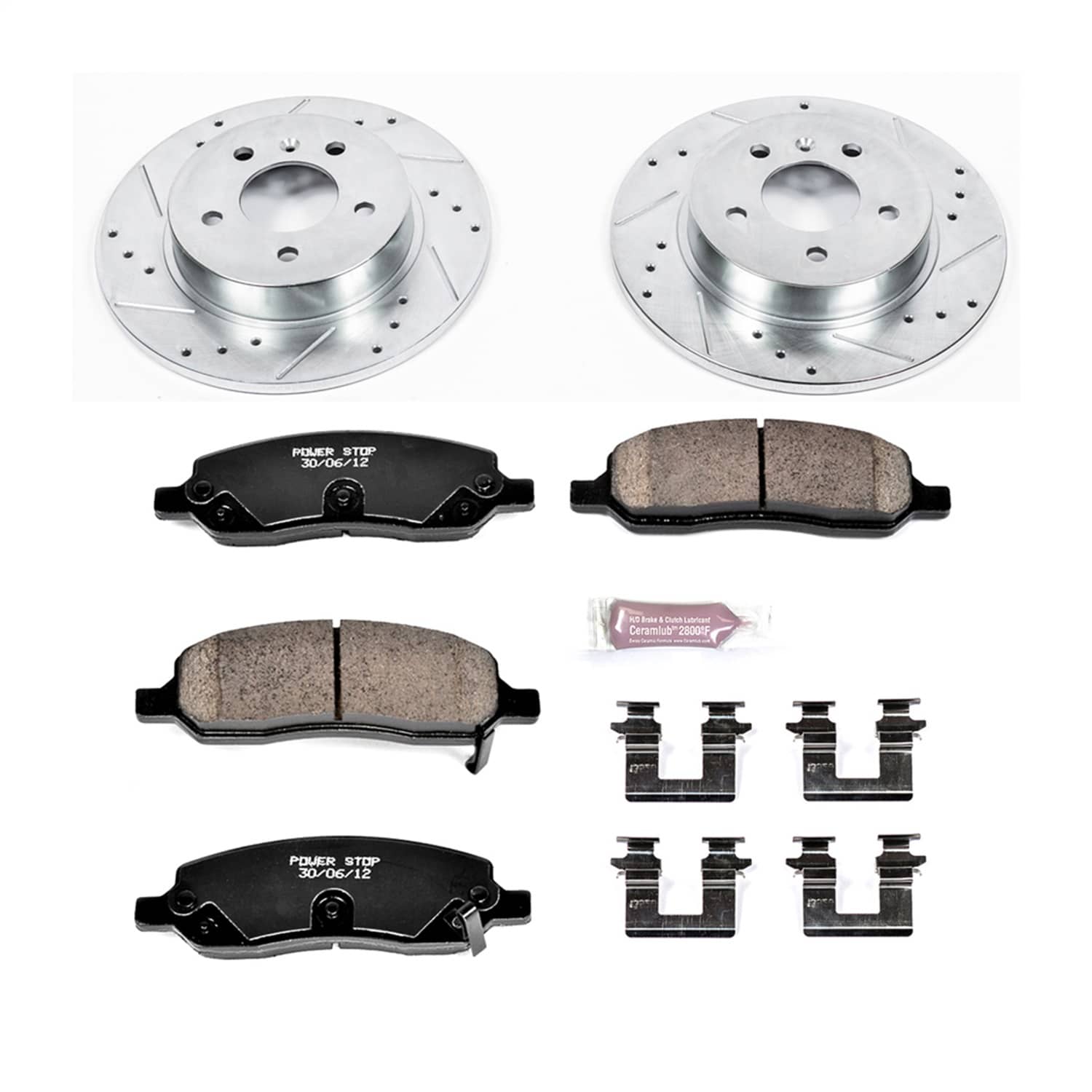 Power Stop - K4658 - Rear - Disc Brake Pad and Rotor Kit