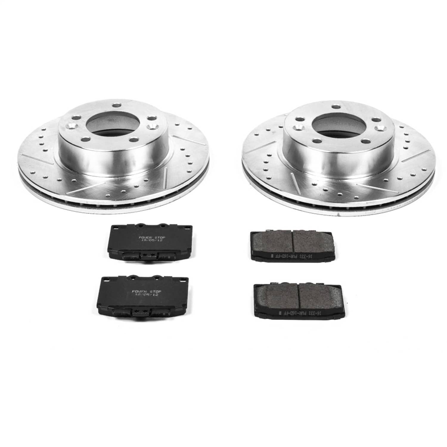 Power Stop - K470 - Front - Disc Brake Pad and Rotor Kit