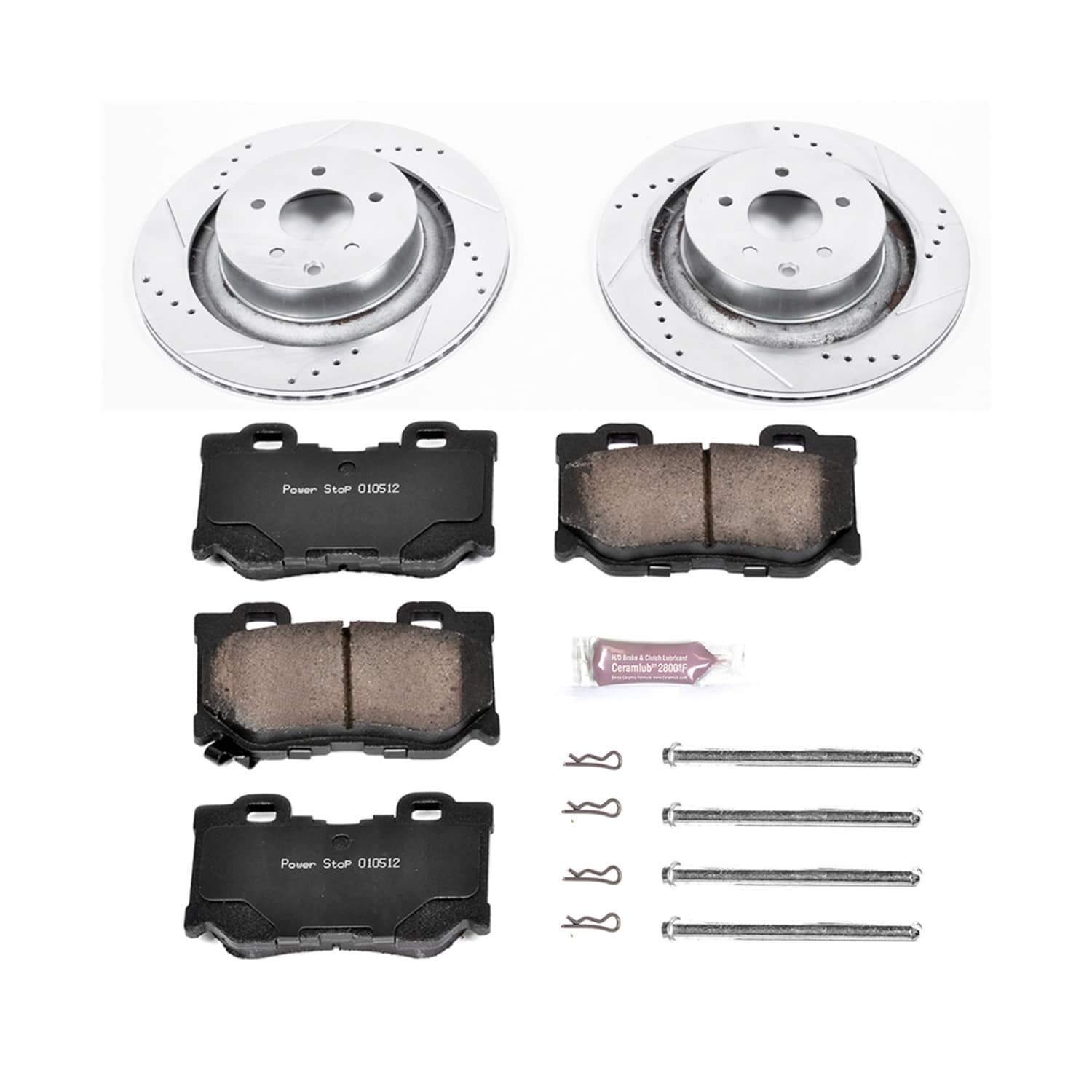 Power Stop - K4732 - Rear - Disc Brake Pad and Rotor Kit
