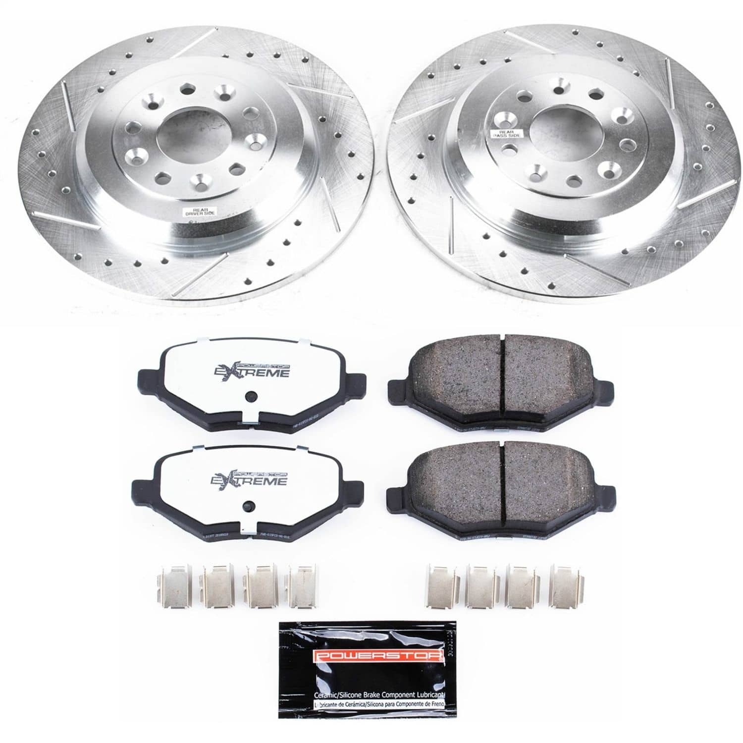 Power Stop - K4744-36 - Rear - Disc Brake Pad and Rotor Kit
