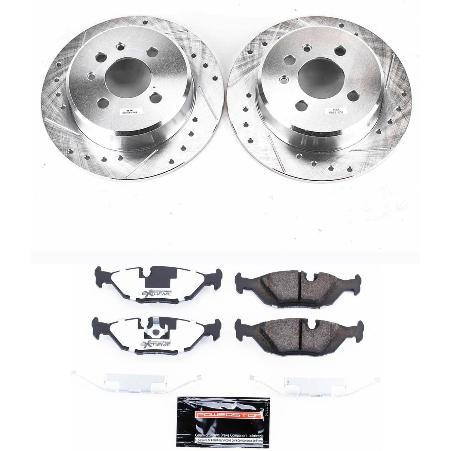 Power Stop - K4804-26 - Rear - Disc Brake Pad and Rotor Kit