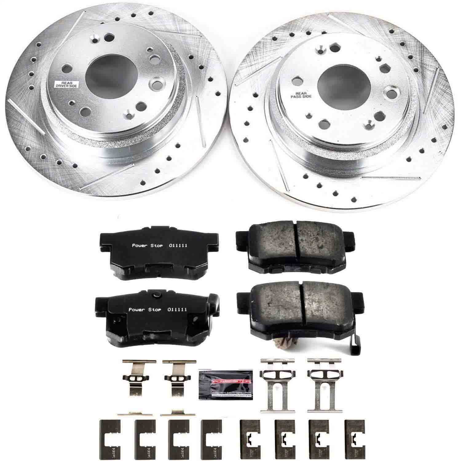 Power Stop - K4989 - Rear - Disc Brake Pad and Rotor Kit