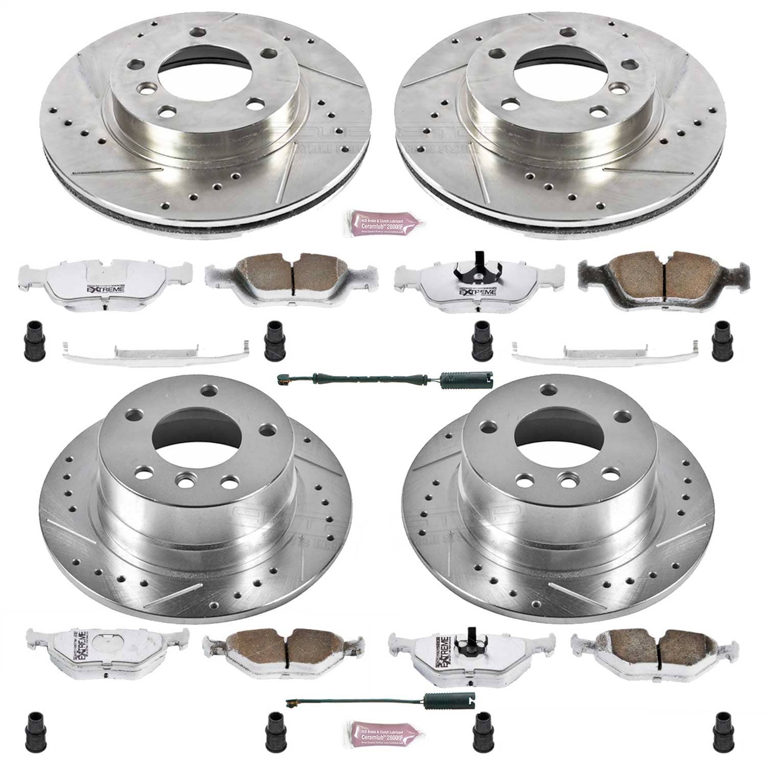 Power Stop - K500-26 - Front and Rear - Disc Brake Pad and Rotor Kit