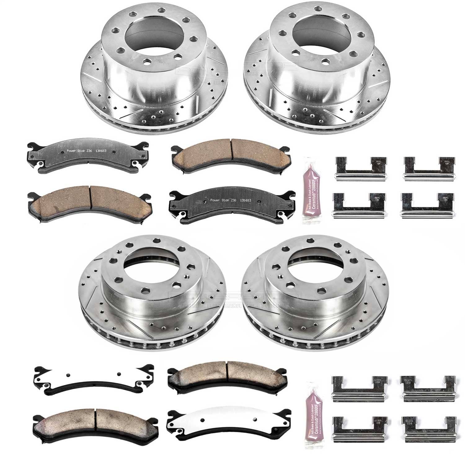Power Stop - K5338-36 - Front and Rear - Disc Brake Pad and Rotor Kit