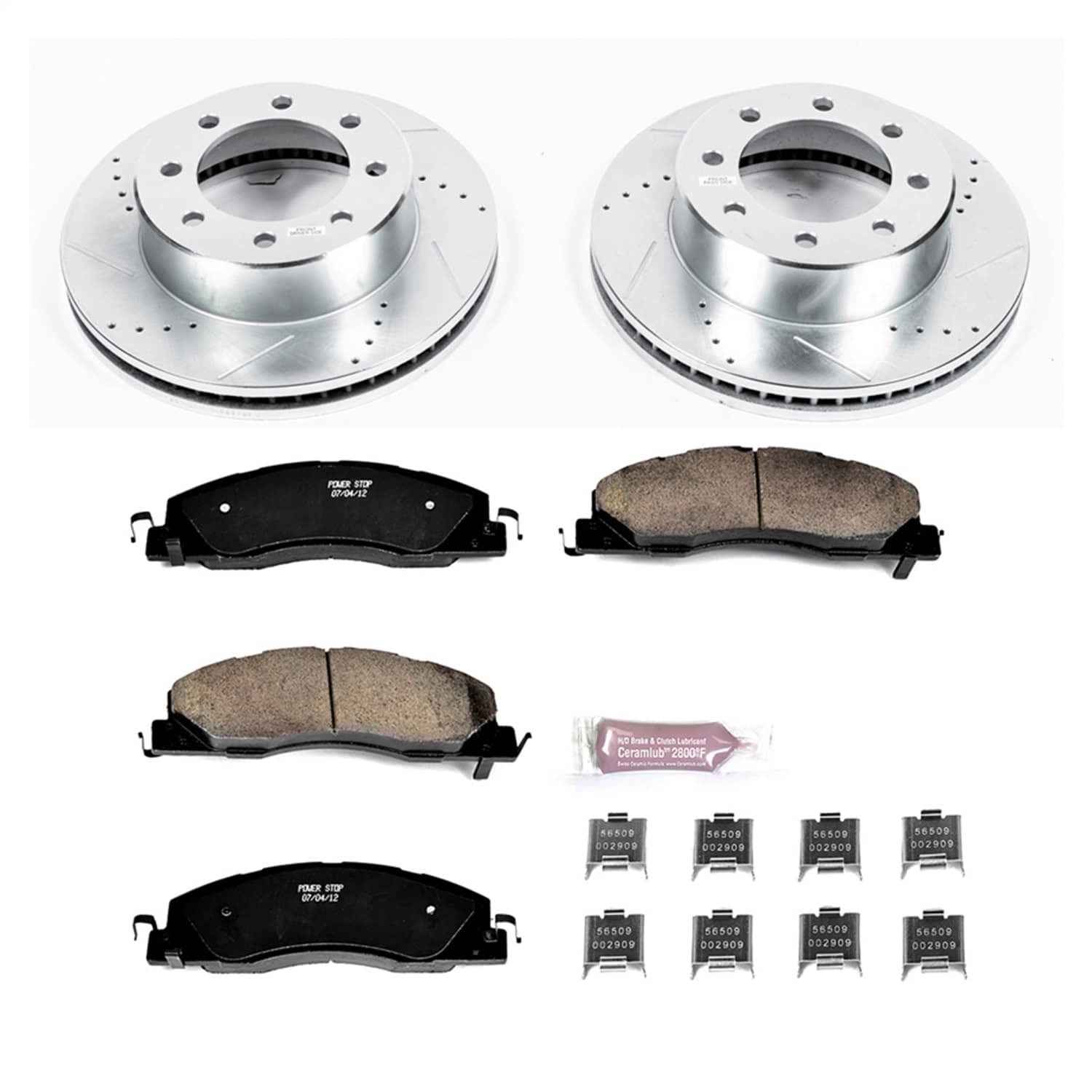 Power Stop - K5411 - Front - Disc Brake Pad and Rotor Kit