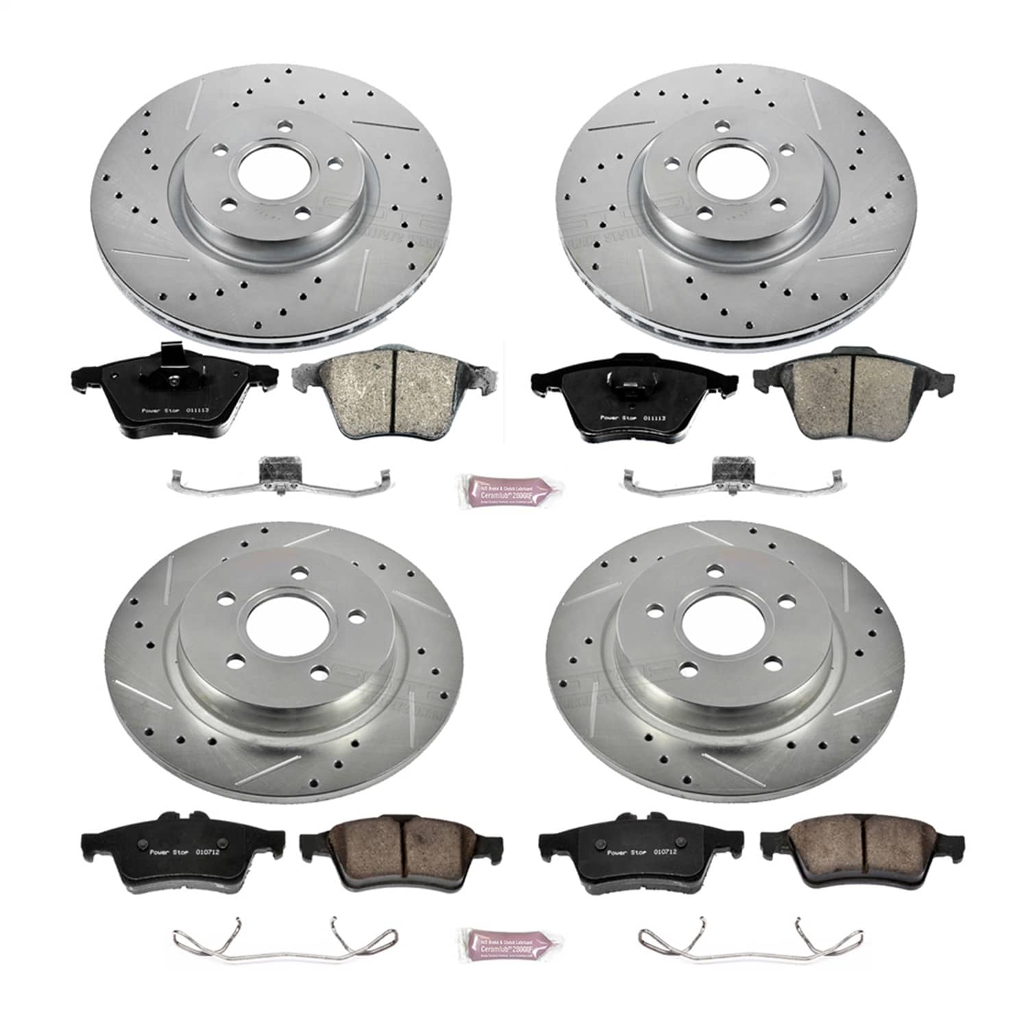 Power Stop - K5469 - Front and Rear - Disc Brake Pad and Rotor Kit