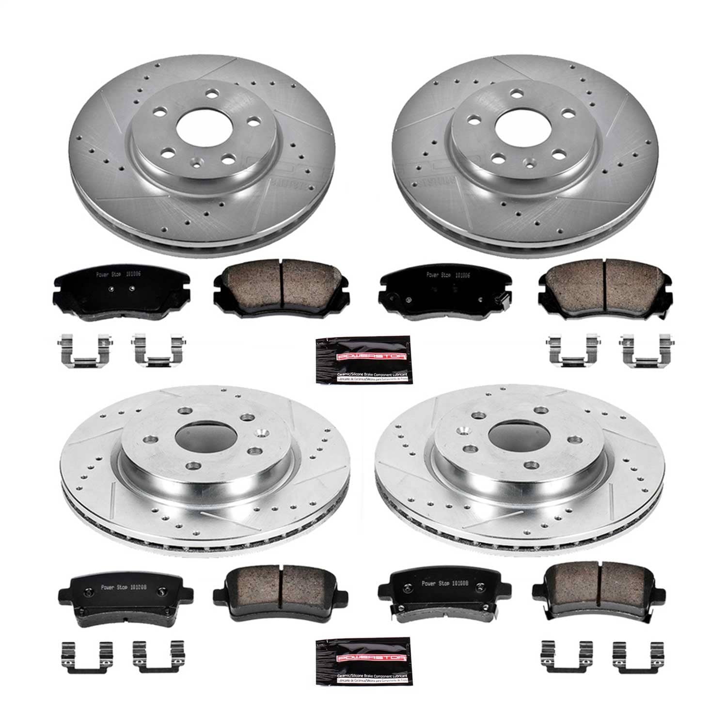 Power Stop - K5515 - Front and Rear - Disc Brake Pad and Rotor Kit