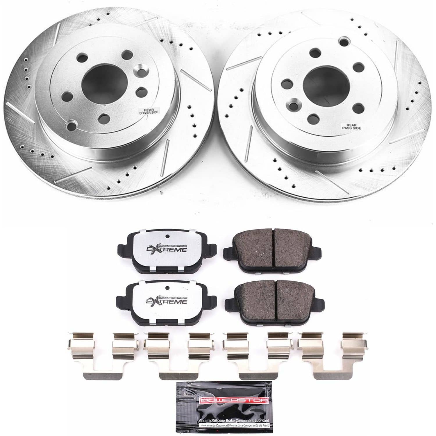 Power Stop - K5653-36 - Rear - Disc Brake Pad and Rotor Kit