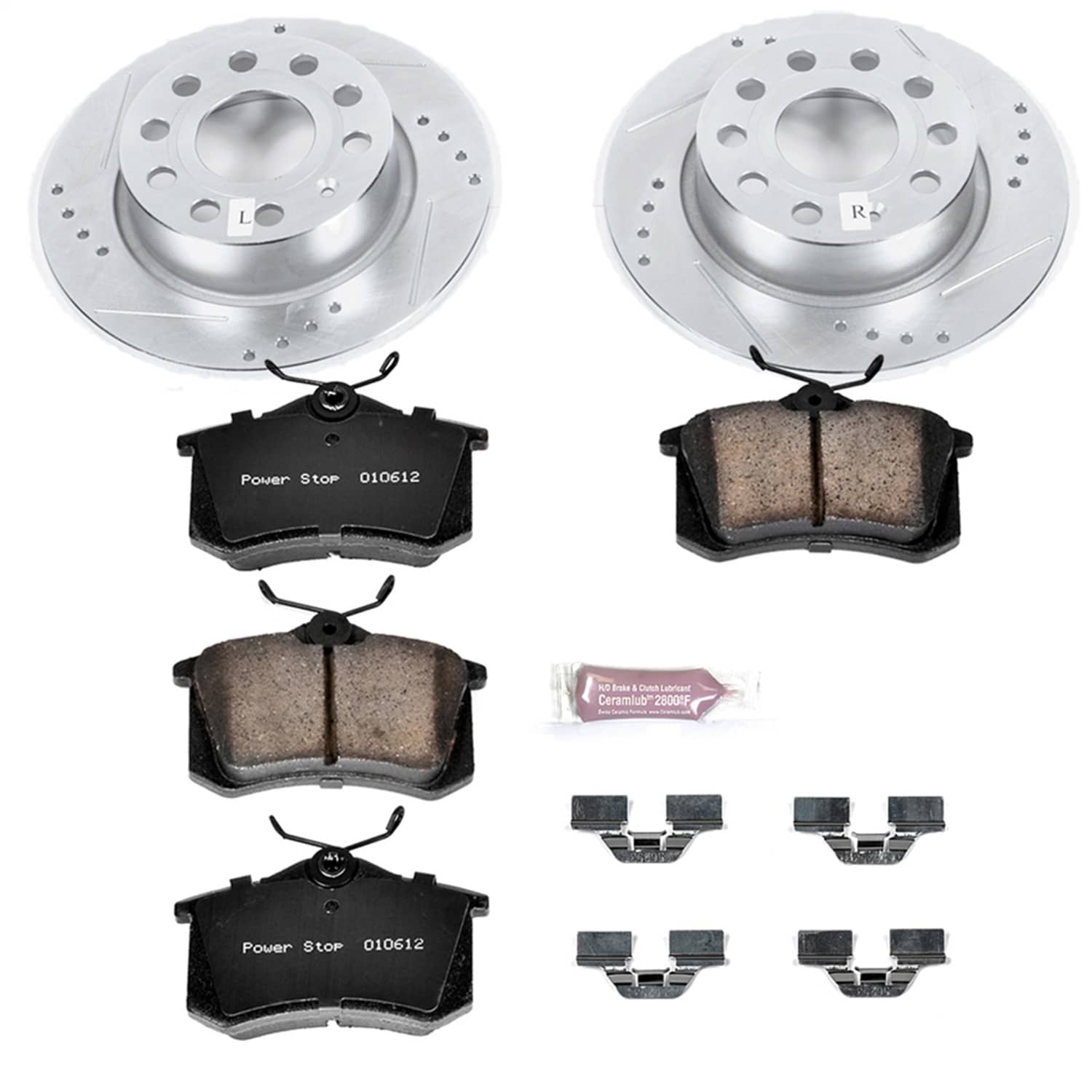 Power Stop - K5671 - Rear - Disc Brake Pad and Rotor Kit