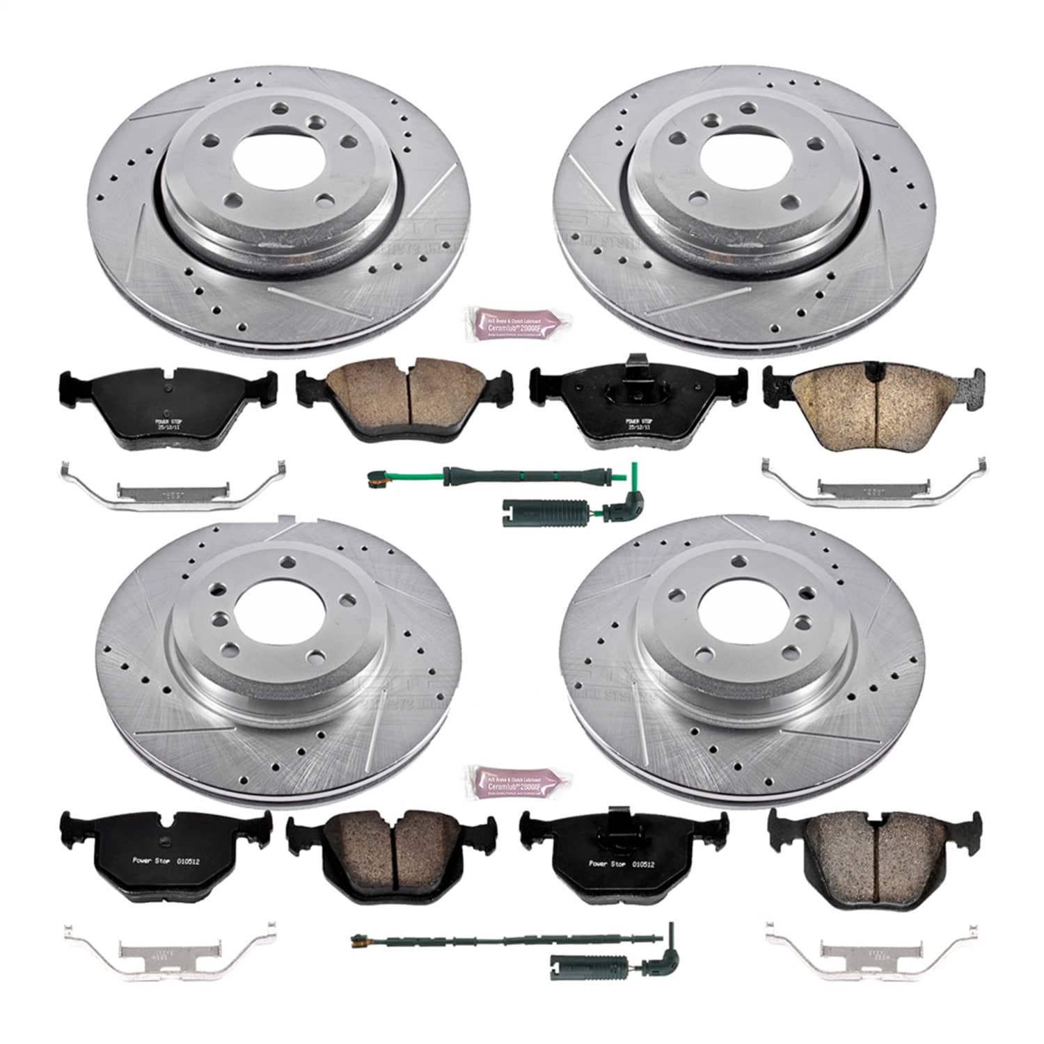 Power Stop - K5728 - Front and Rear - Disc Brake Pad and Rotor Kit