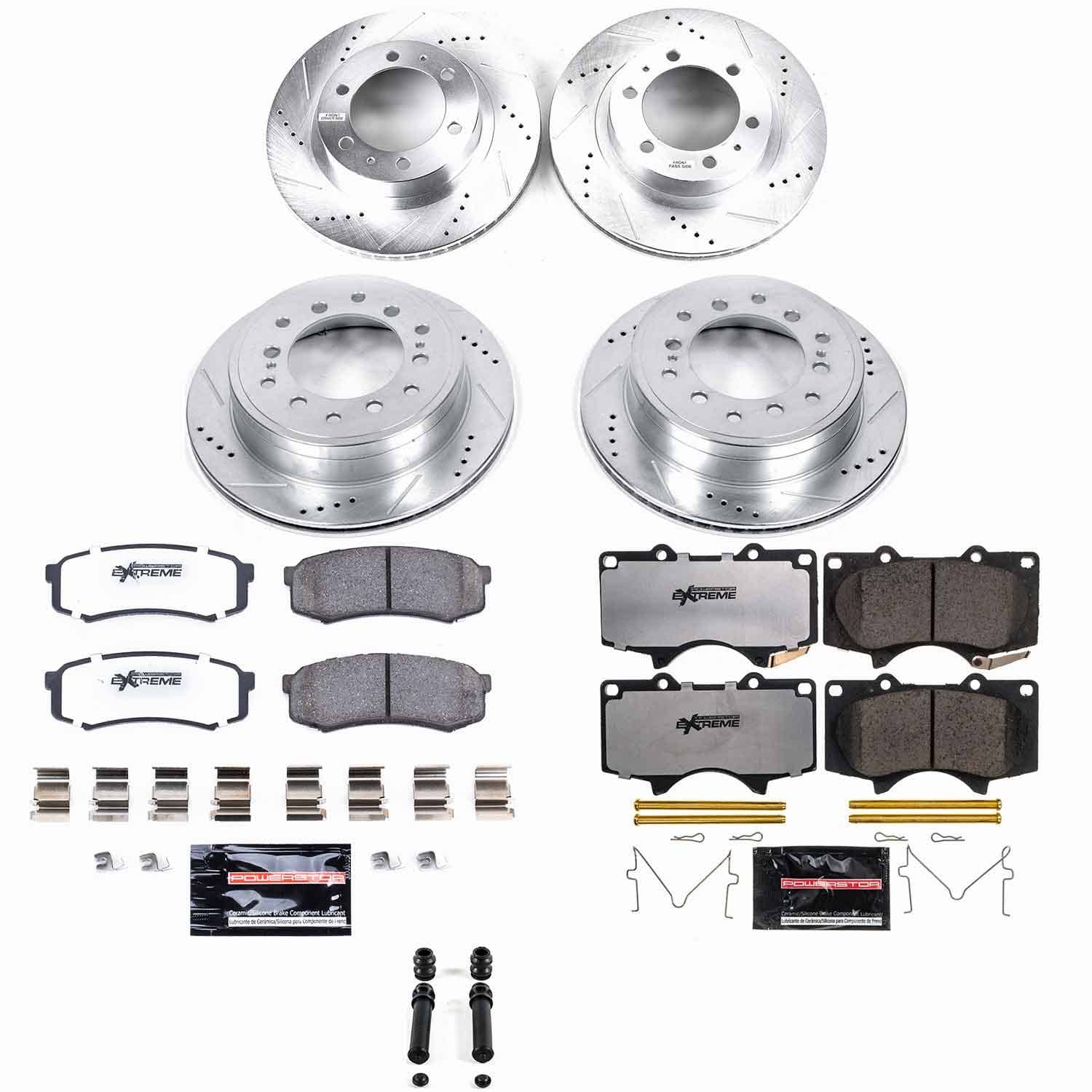 Power Stop - K5805-36 - Front and Rear - Disc Brake Pad and Rotor Kit