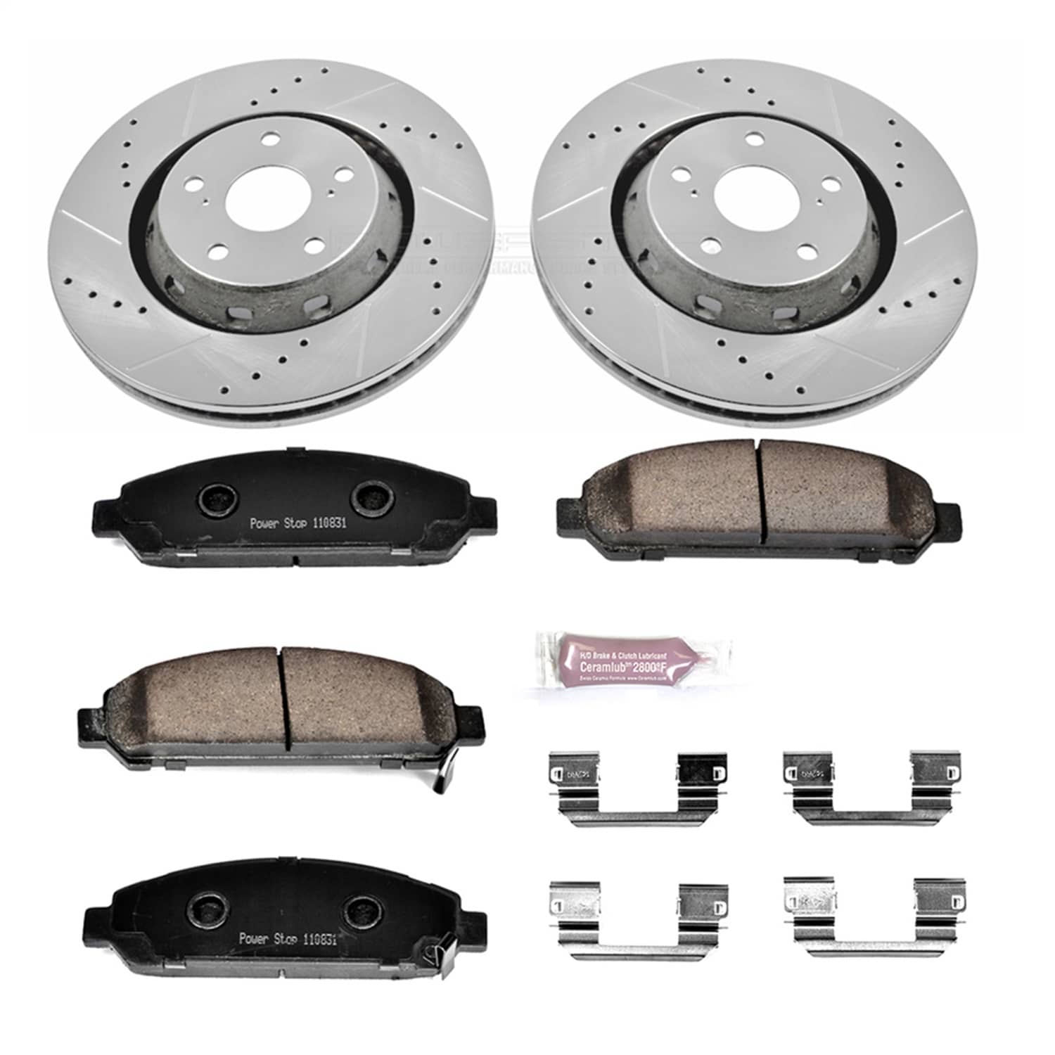 Power Stop - K5865 - Front - Disc Brake Pad and Rotor Kit