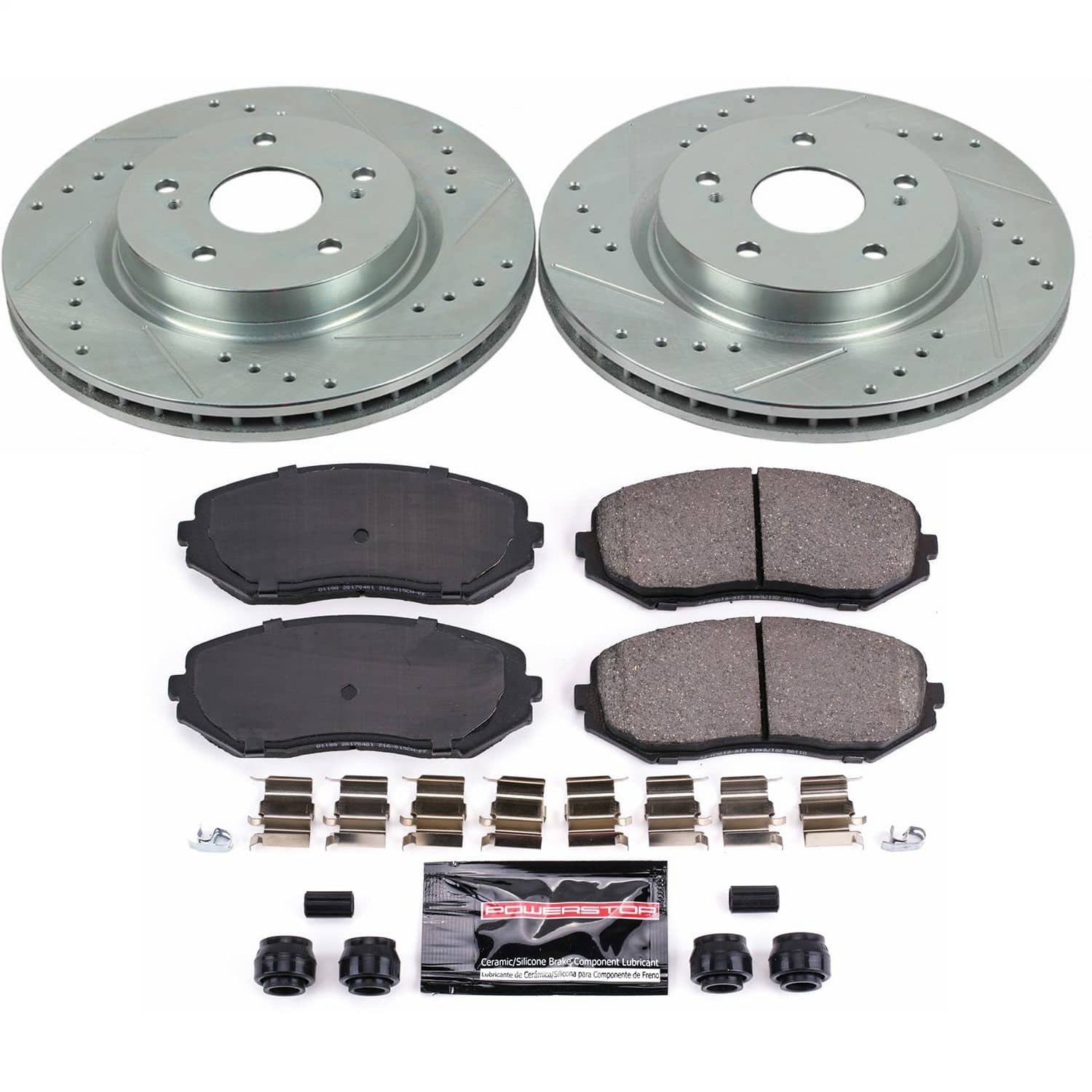 Power Stop - K5886 - Front - Disc Brake Pad and Rotor Kit