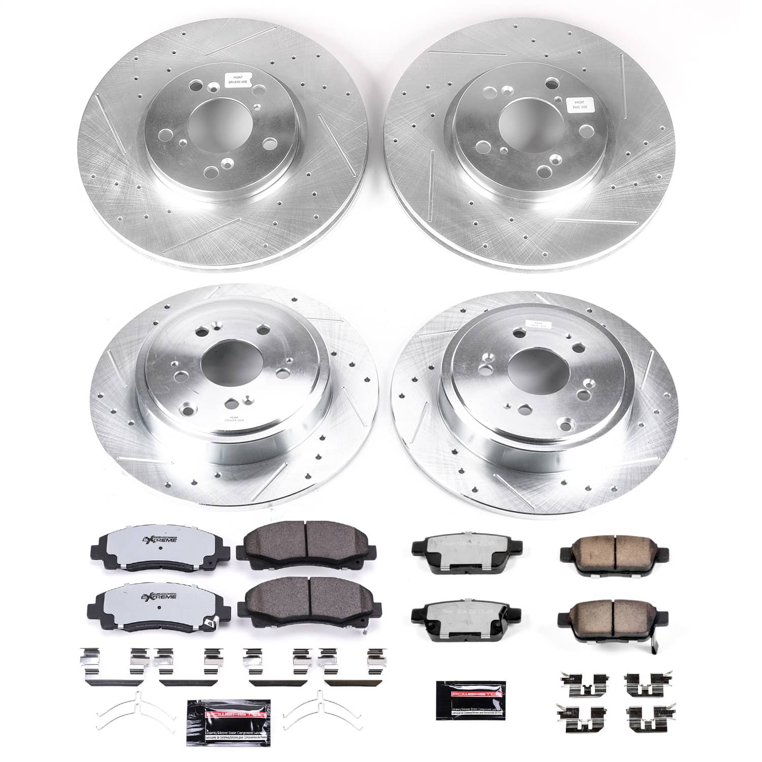 Power Stop - K5940-36 - Front and Rear - Disc Brake Pad and Rotor Kit