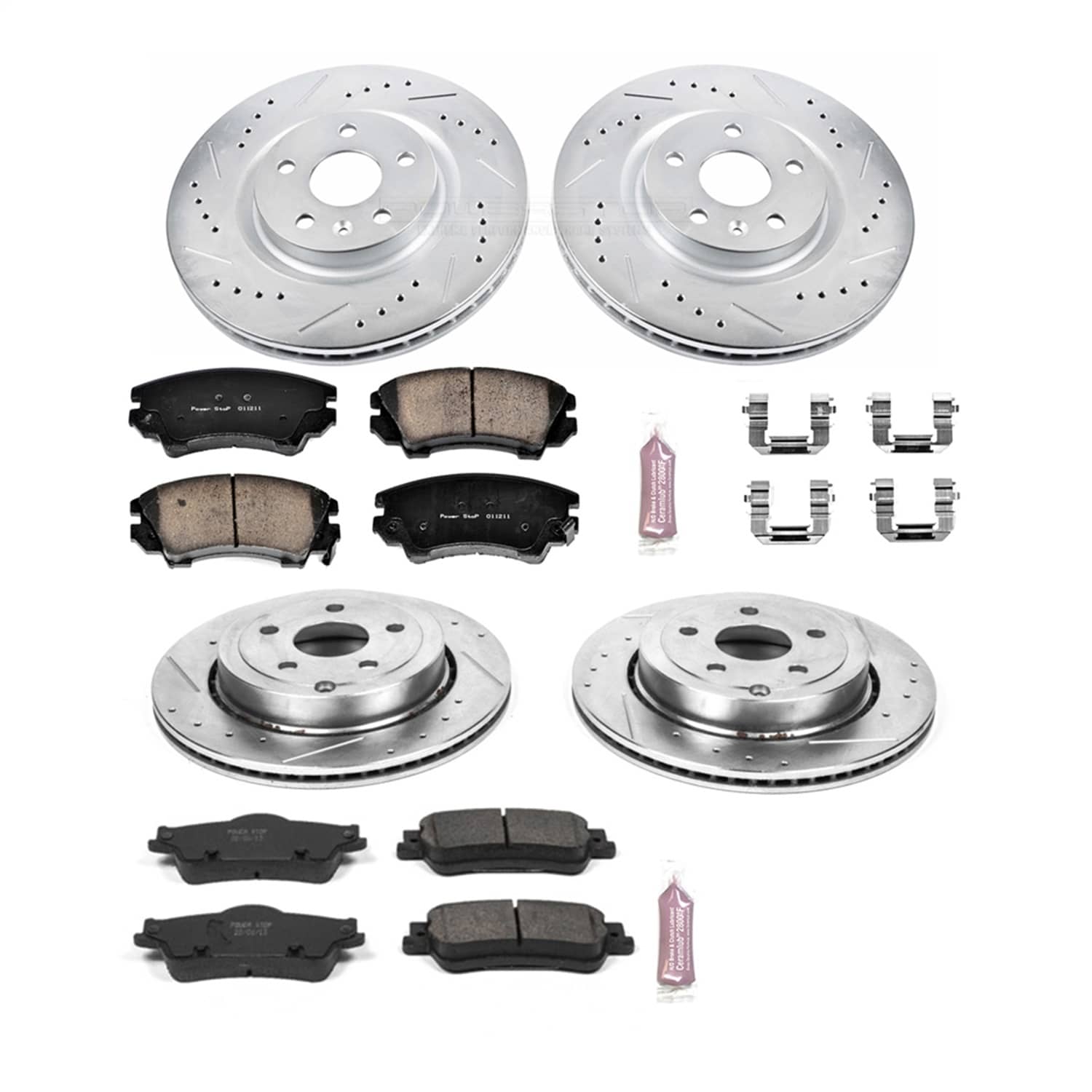 Power Stop - K5949 - Front and Rear - Disc Brake Pad and Rotor Kit