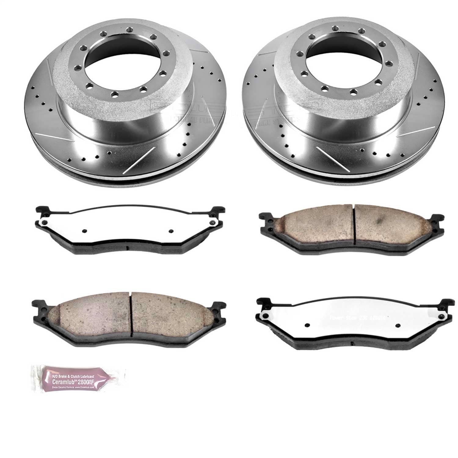 Power Stop - K5966-36 - Rear - Disc Brake Pad and Rotor Kit