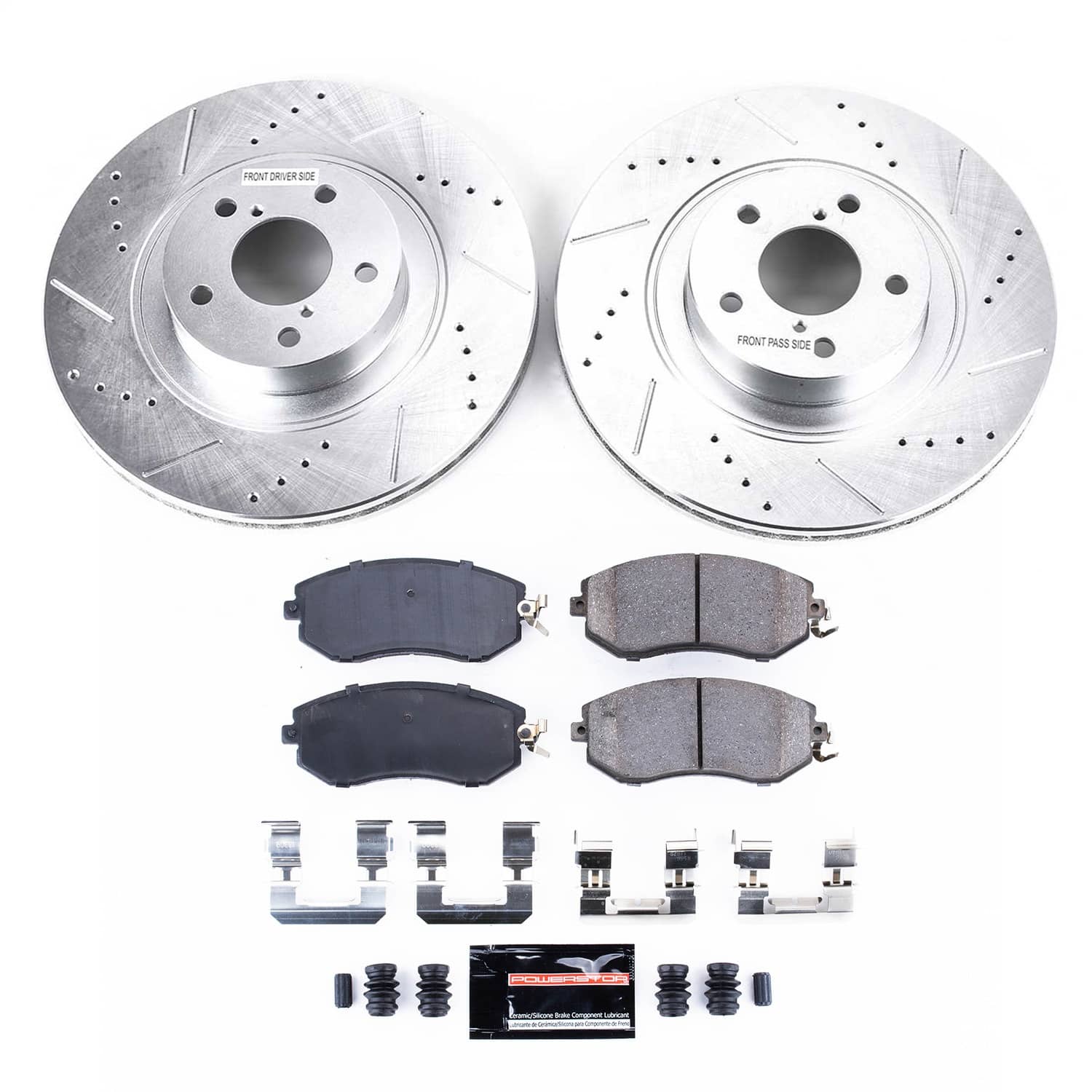 Power Stop - K6082 - Front - Disc Brake Pad and Rotor Kit