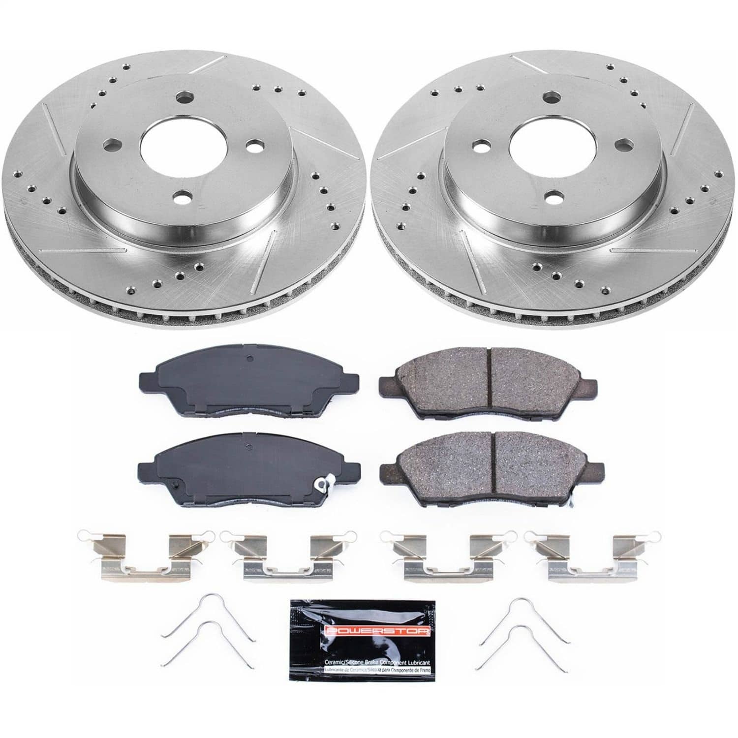 Power Stop - K6096 - Front - Disc Brake Pad and Rotor Kit