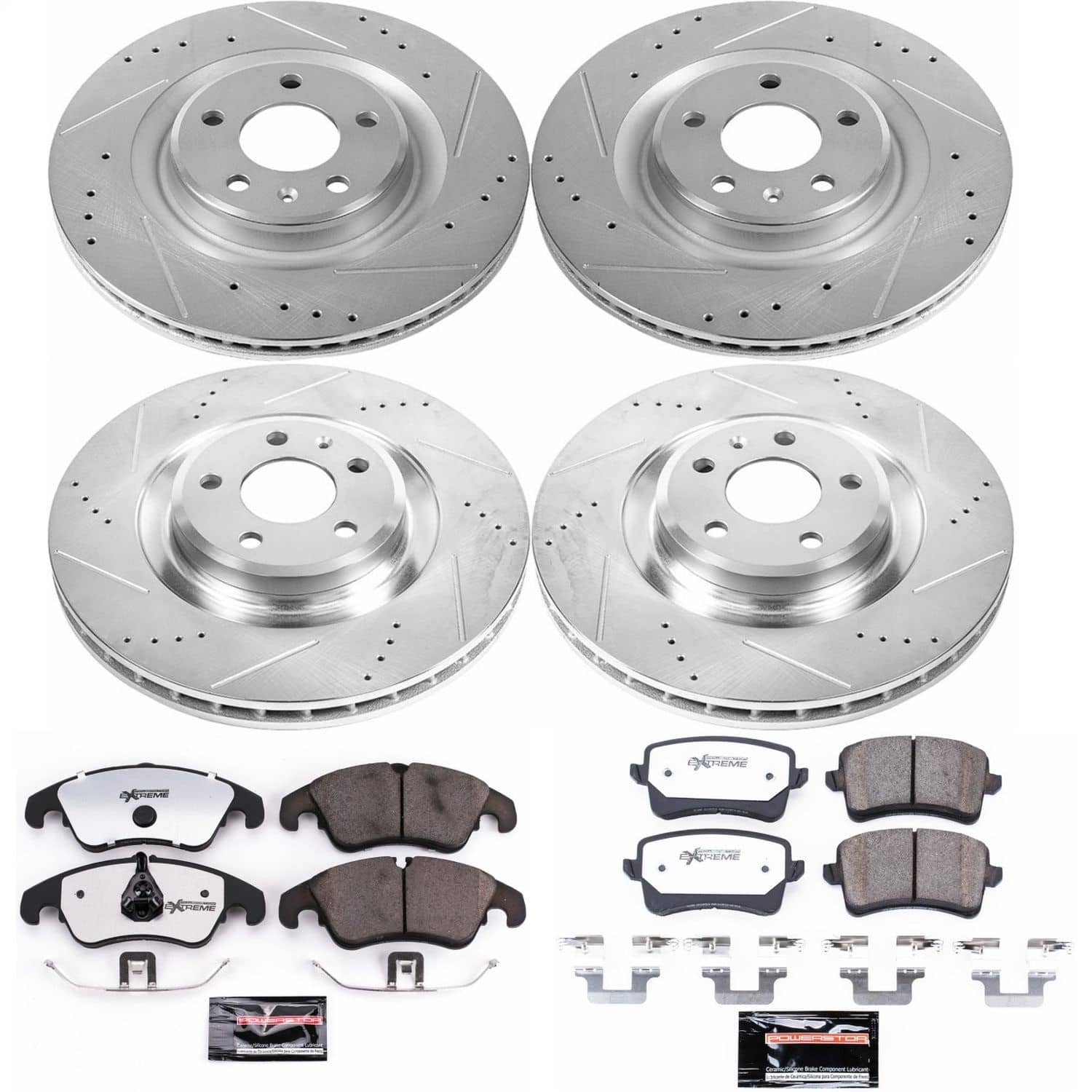 Power Stop - K6155-26 - Front and Rear - Disc Brake Pad and Rotor Kit