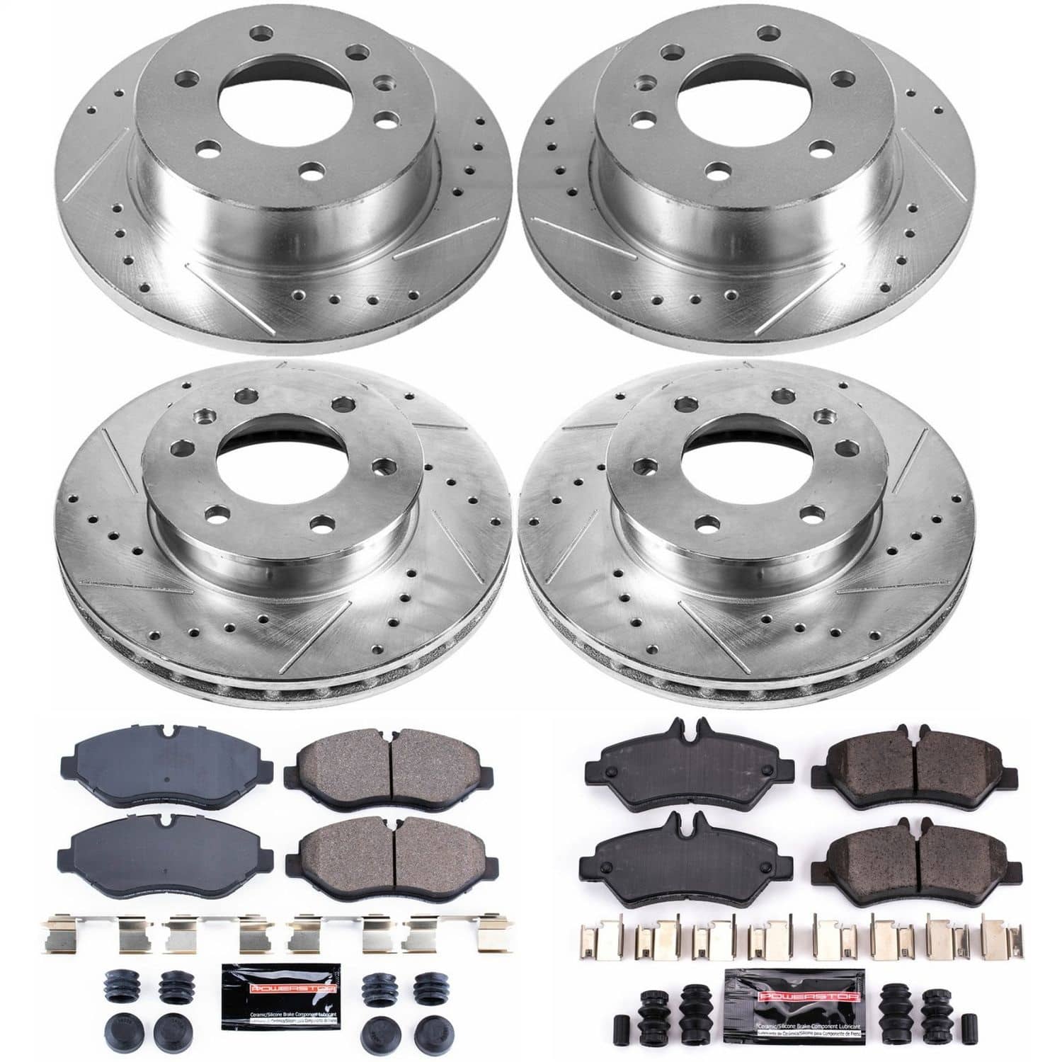 Power Stop - K6235 - Front and Rear - Disc Brake Pad and Rotor Kit