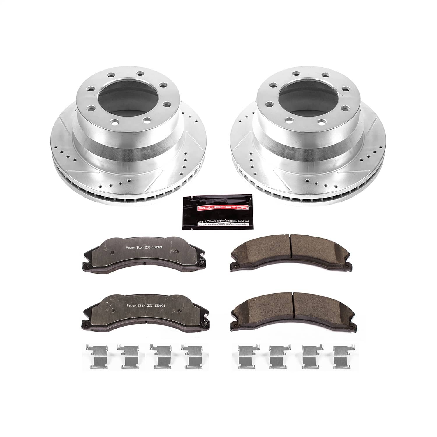 Power Stop - K6257-36 - Rear - Disc Brake Pad and Rotor Kit