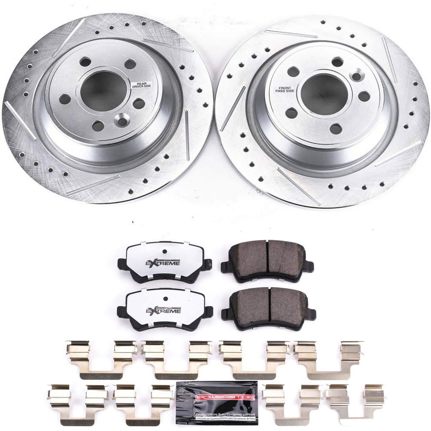 Power Stop - K6293-36 - Rear - Disc Brake Pad and Rotor Kit