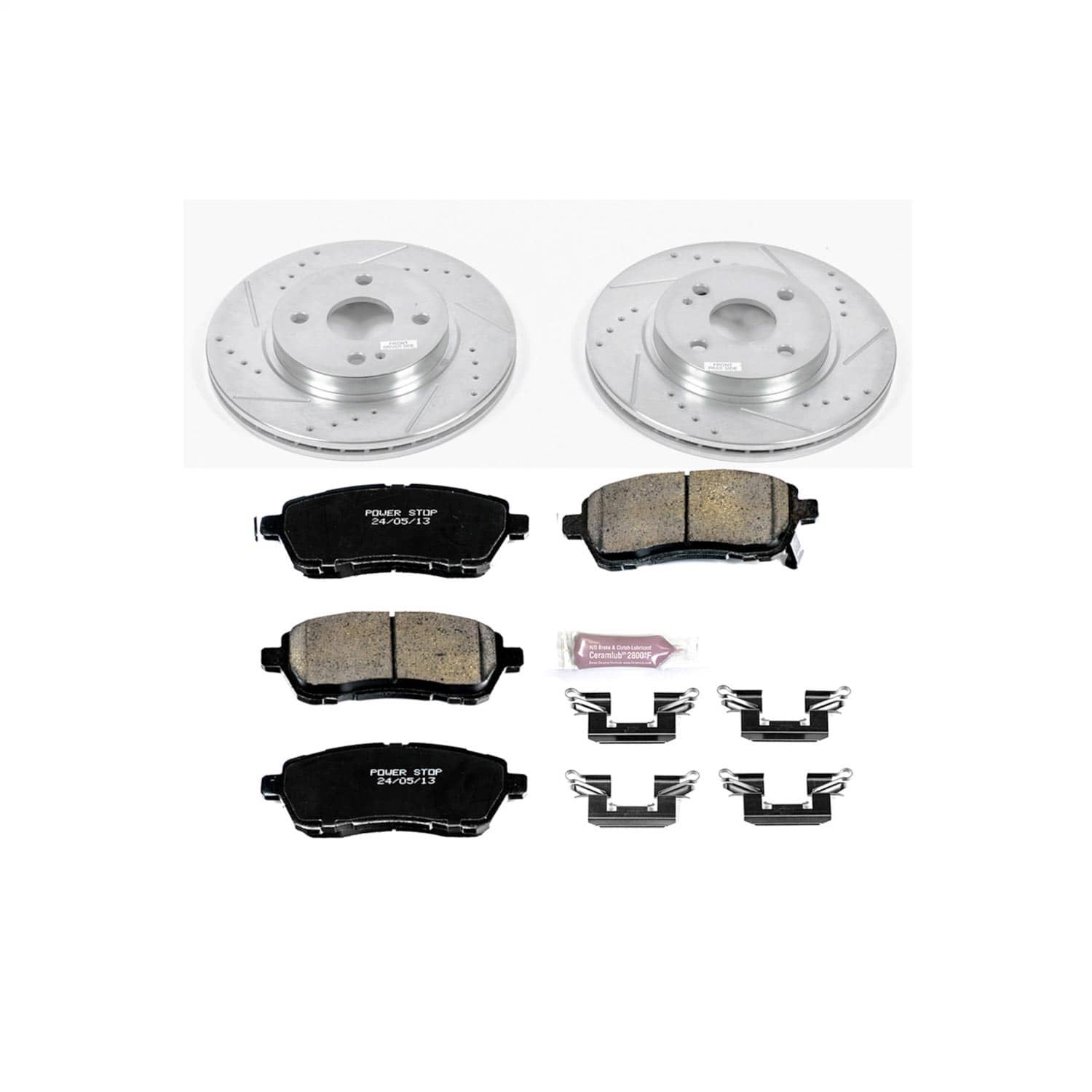 Power Stop - K6344 - Front - Disc Brake Pad and Rotor Kit