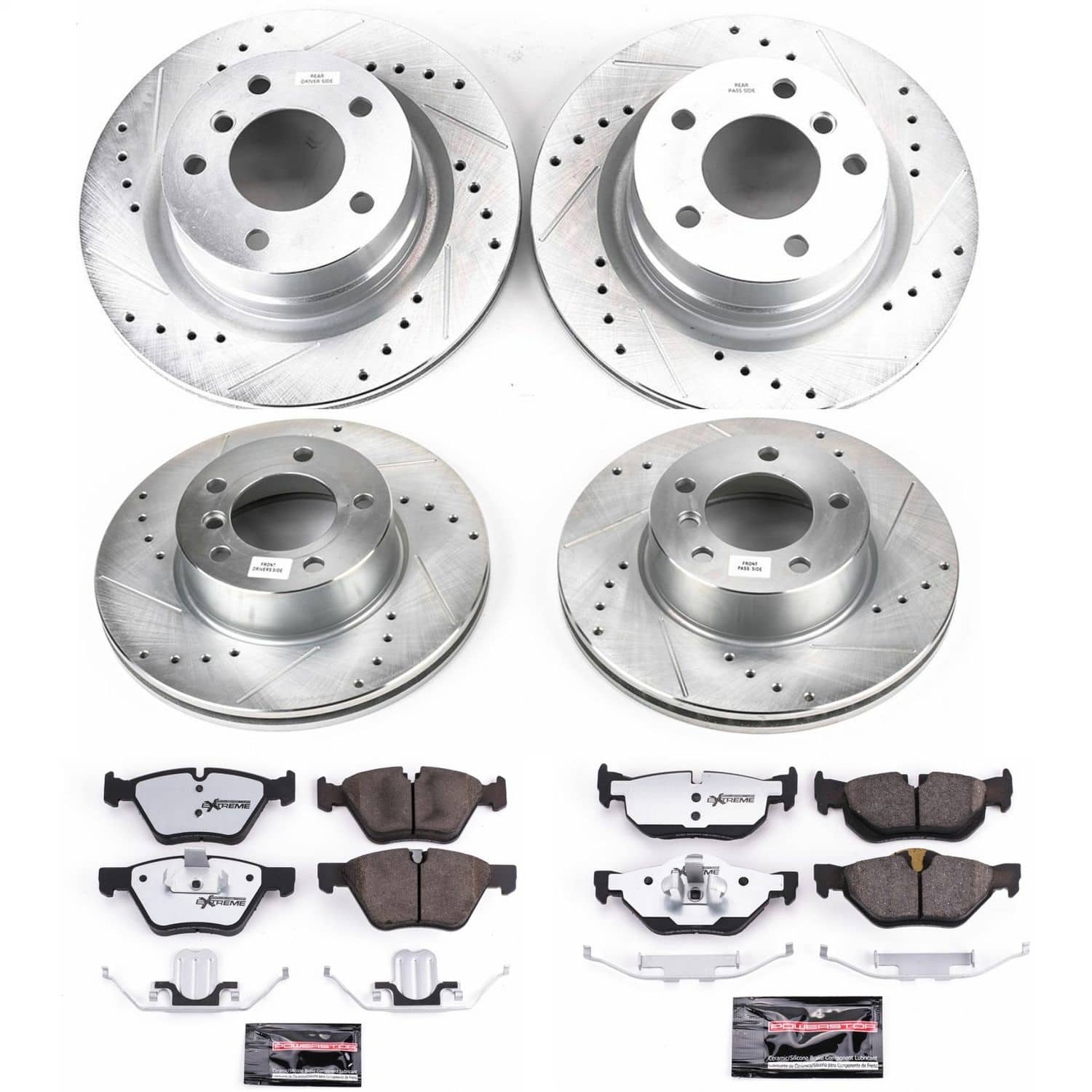 Power Stop - K6347-26 - Front and Rear - Disc Brake Pad and Rotor Kit