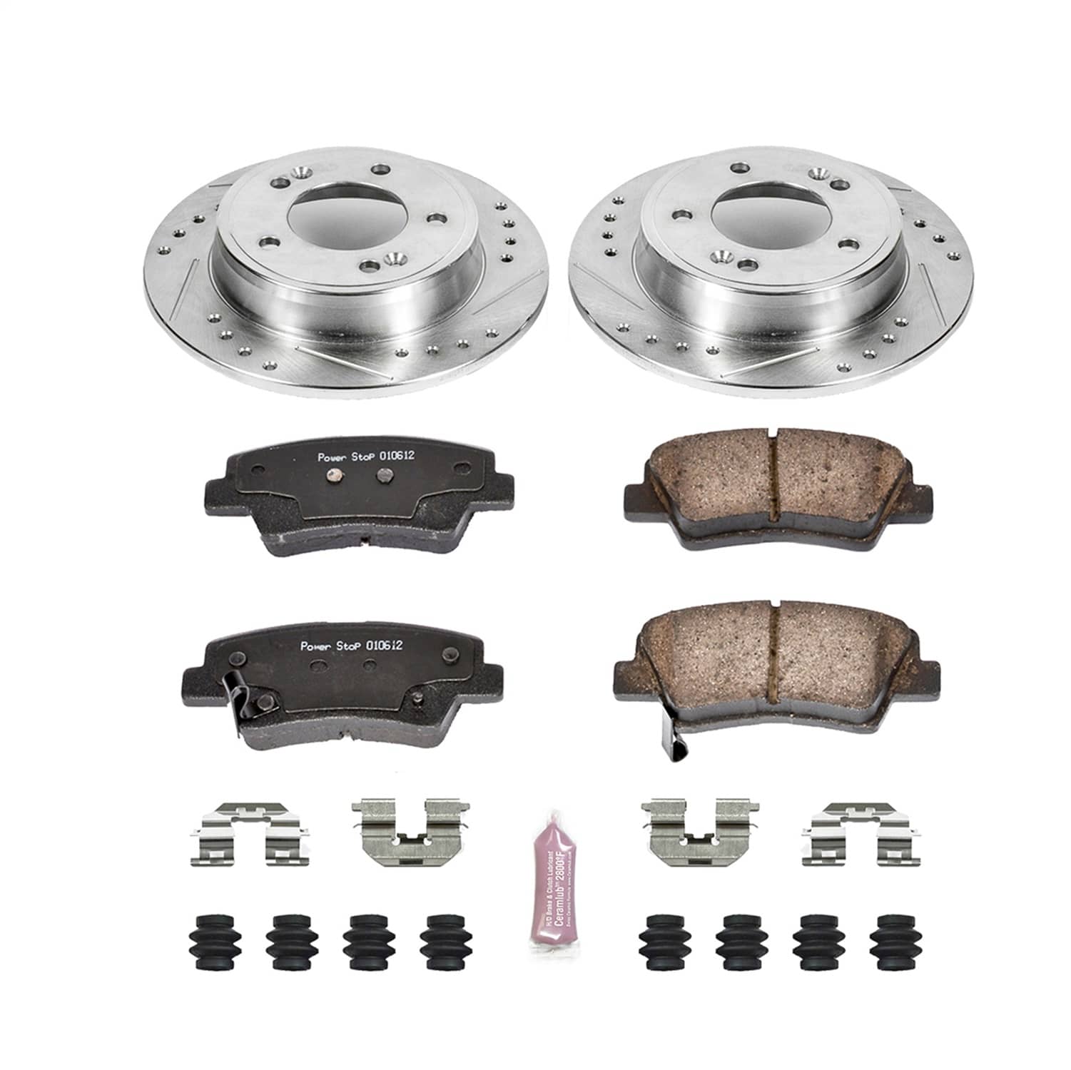 Power Stop - K6501 - Rear - Disc Brake Pad and Rotor Kit