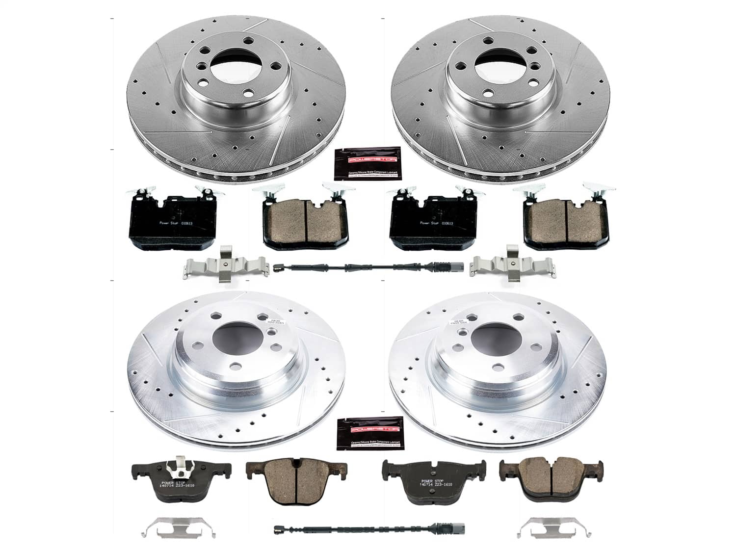 Power Stop - K6654 - Front and Rear - Disc Brake Pad and Rotor Kit
