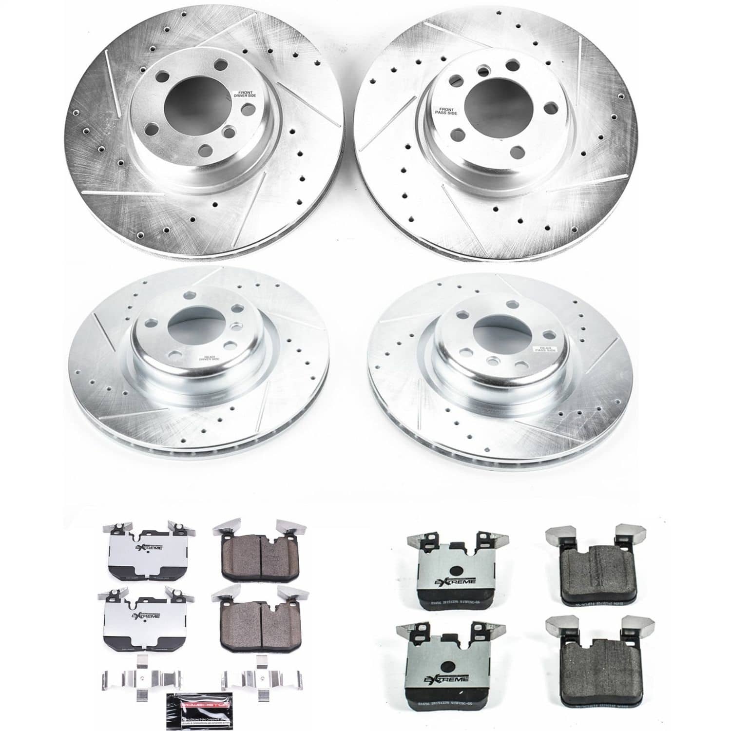 Power Stop - K6655-26 - Front and Rear - Disc Brake Pad and Rotor Kit