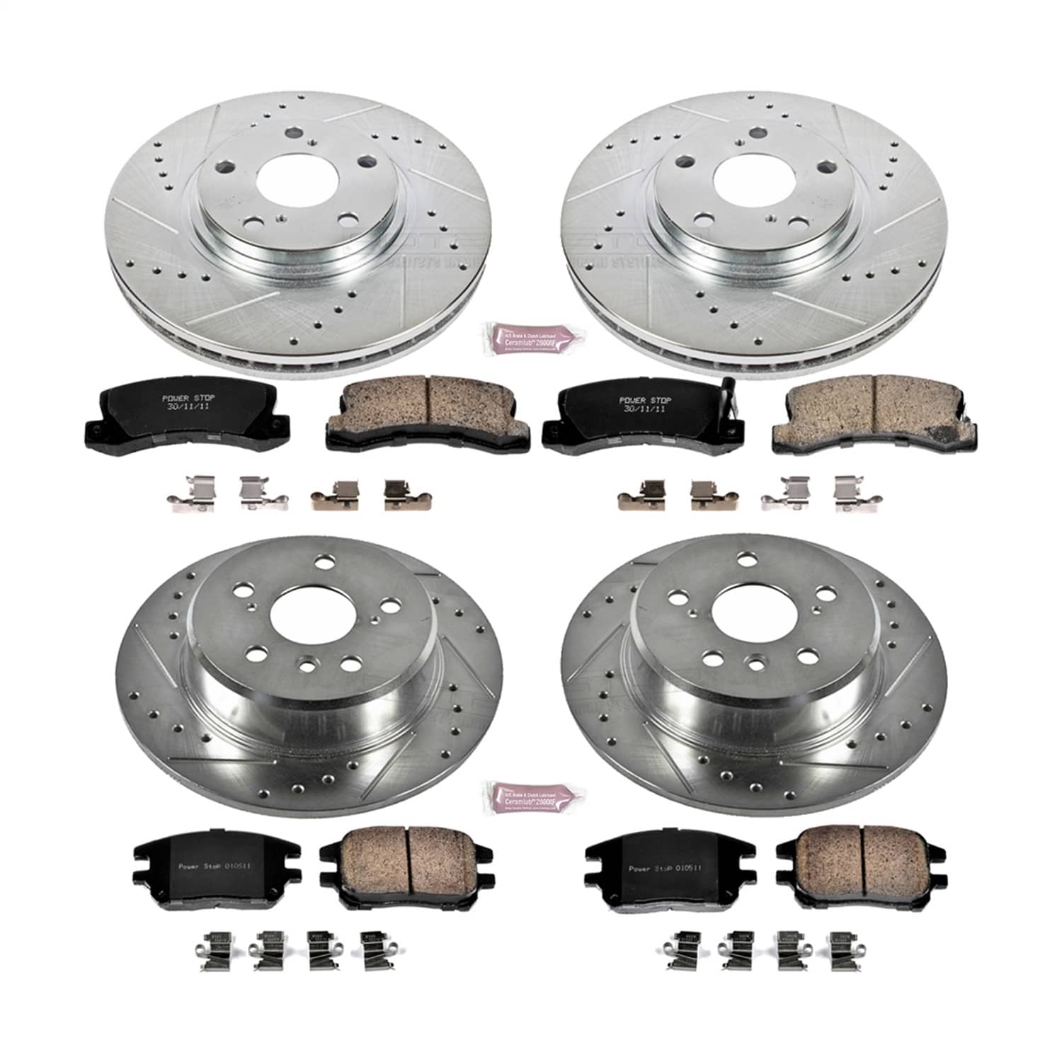 Power Stop - K6783 - Front and Rear - Disc Brake Pad and Rotor Kit