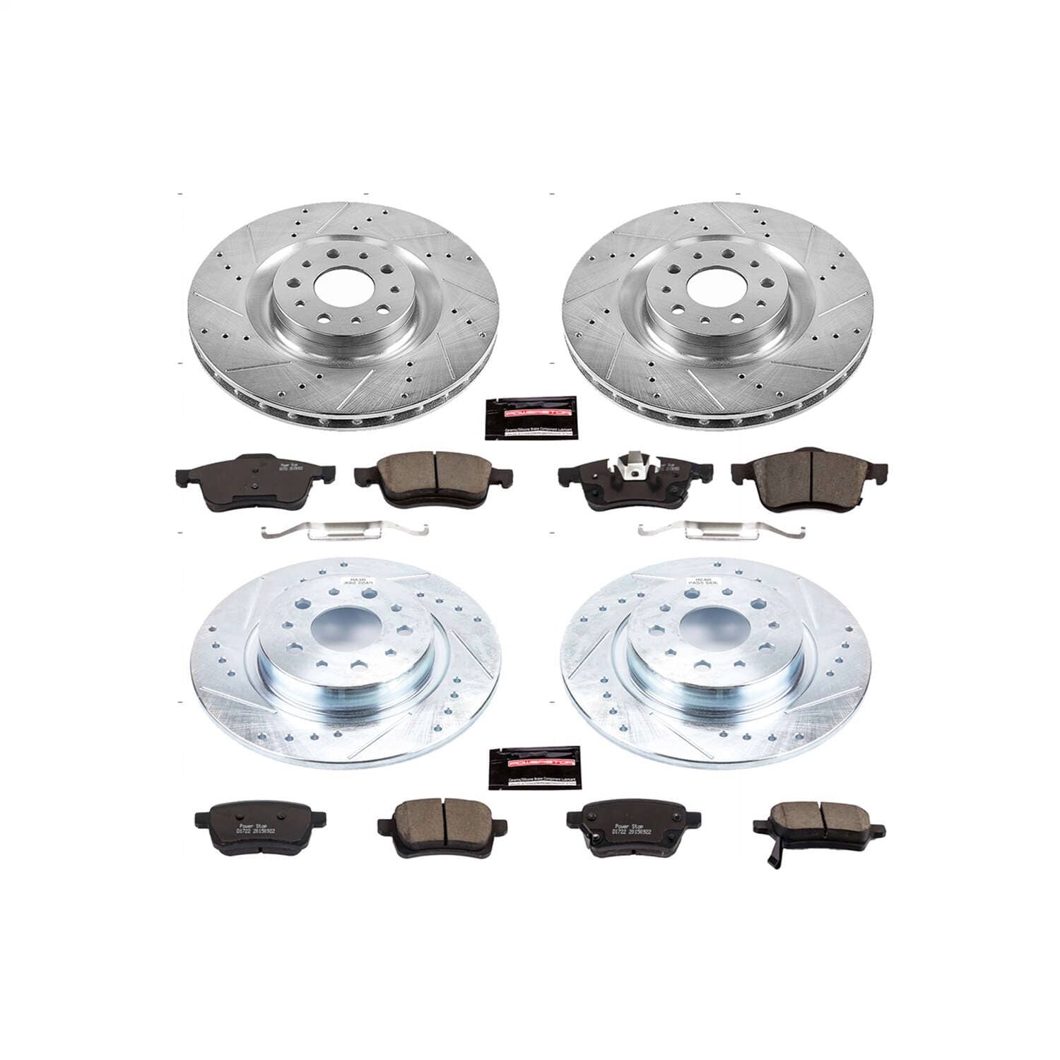 Power Stop - K6839 - Front and Rear - Disc Brake Pad and Rotor Kit