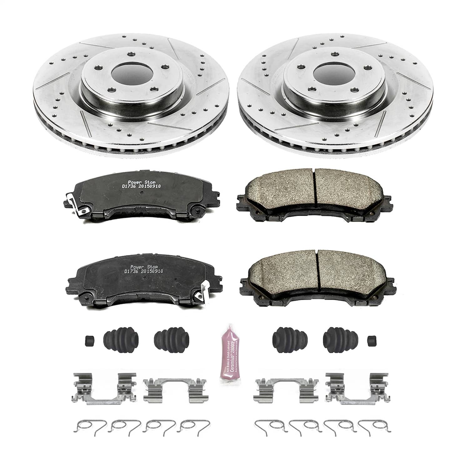 Power Stop - K6944 - Front - Disc Brake Pad and Rotor Kit