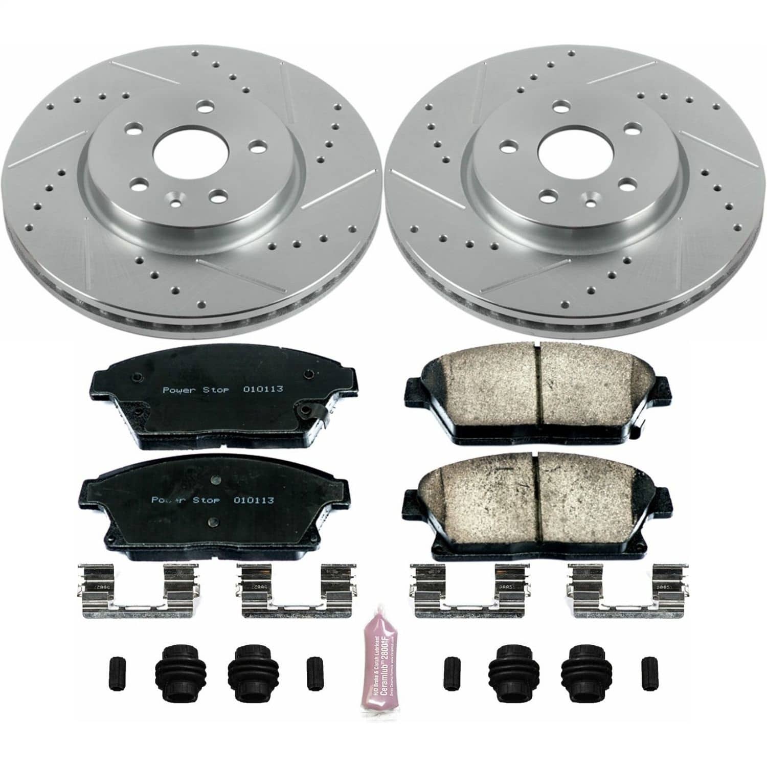 Power Stop - K6996 - Front - Disc Brake Pad and Rotor Kit