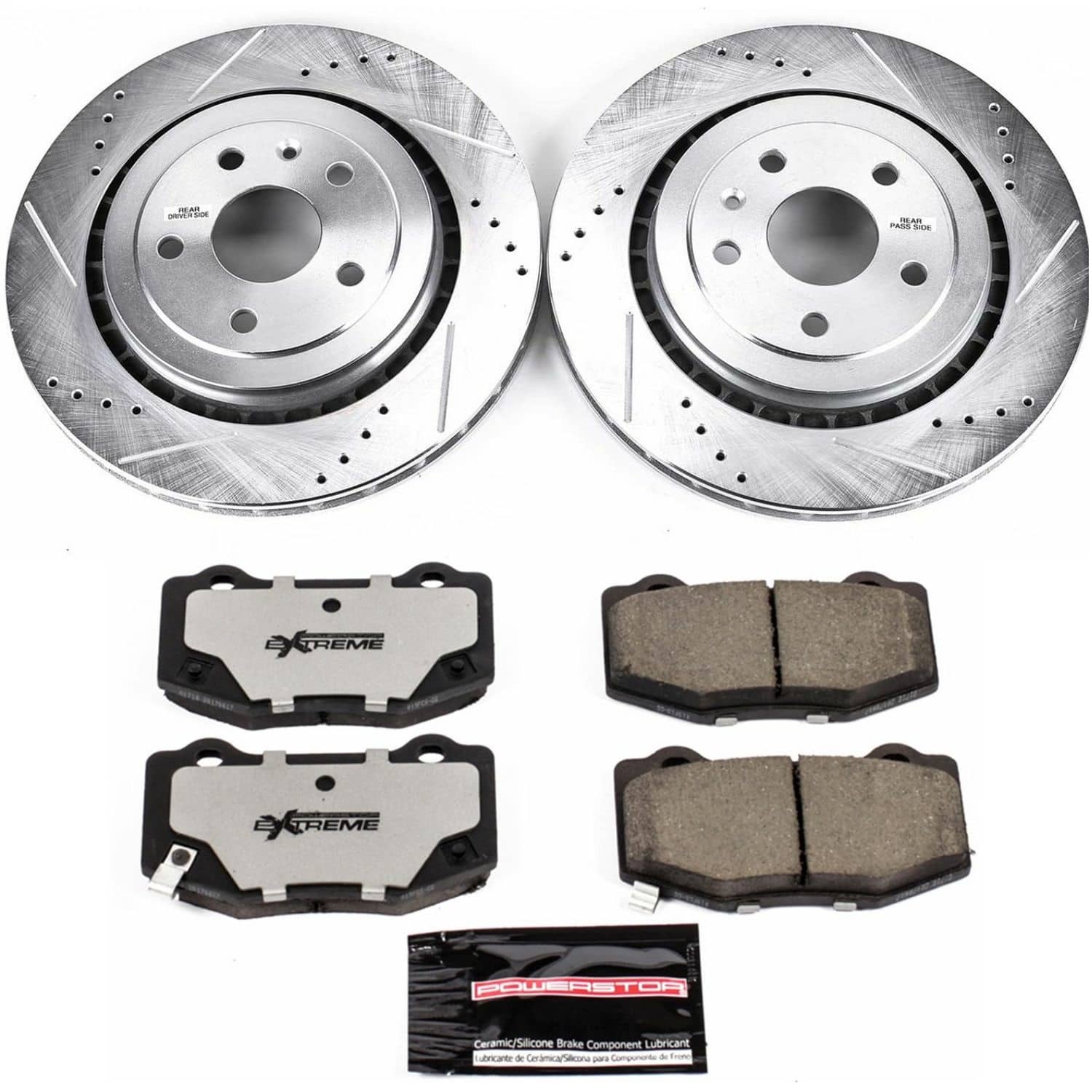 Power Stop - K7045-26 - Rear - Disc Brake Pad and Rotor Kit
