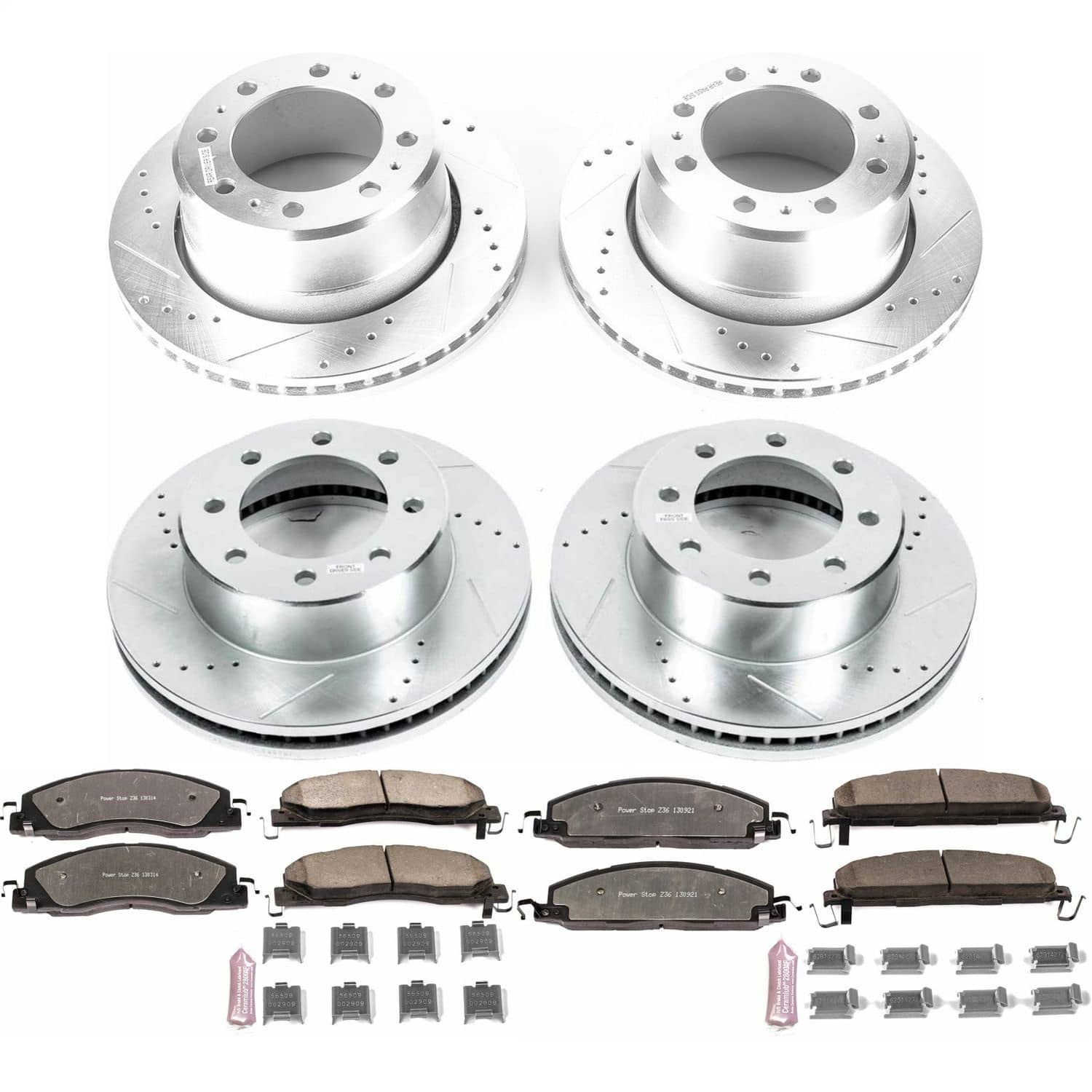 Power Stop - K7141-36 - Front and Rear - Disc Brake Pad and Rotor Kit