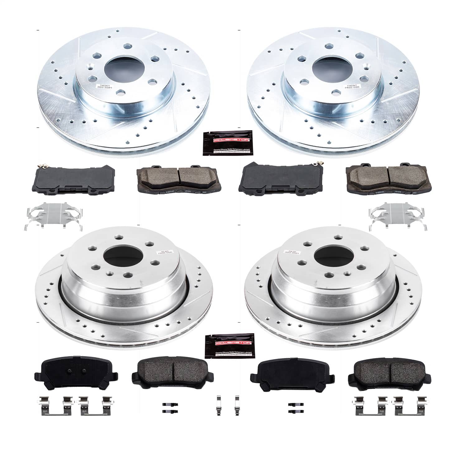 Power Stop - K7228 - Front and Rear - Disc Brake Pad and Rotor Kit