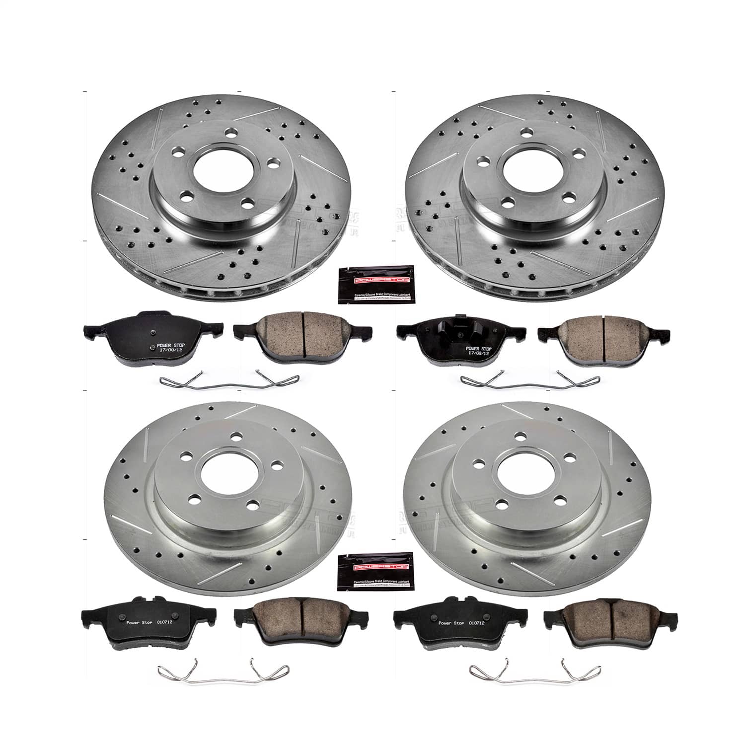 Power Stop - K7635 - Front and Rear - Disc Brake Pad and Rotor Kit