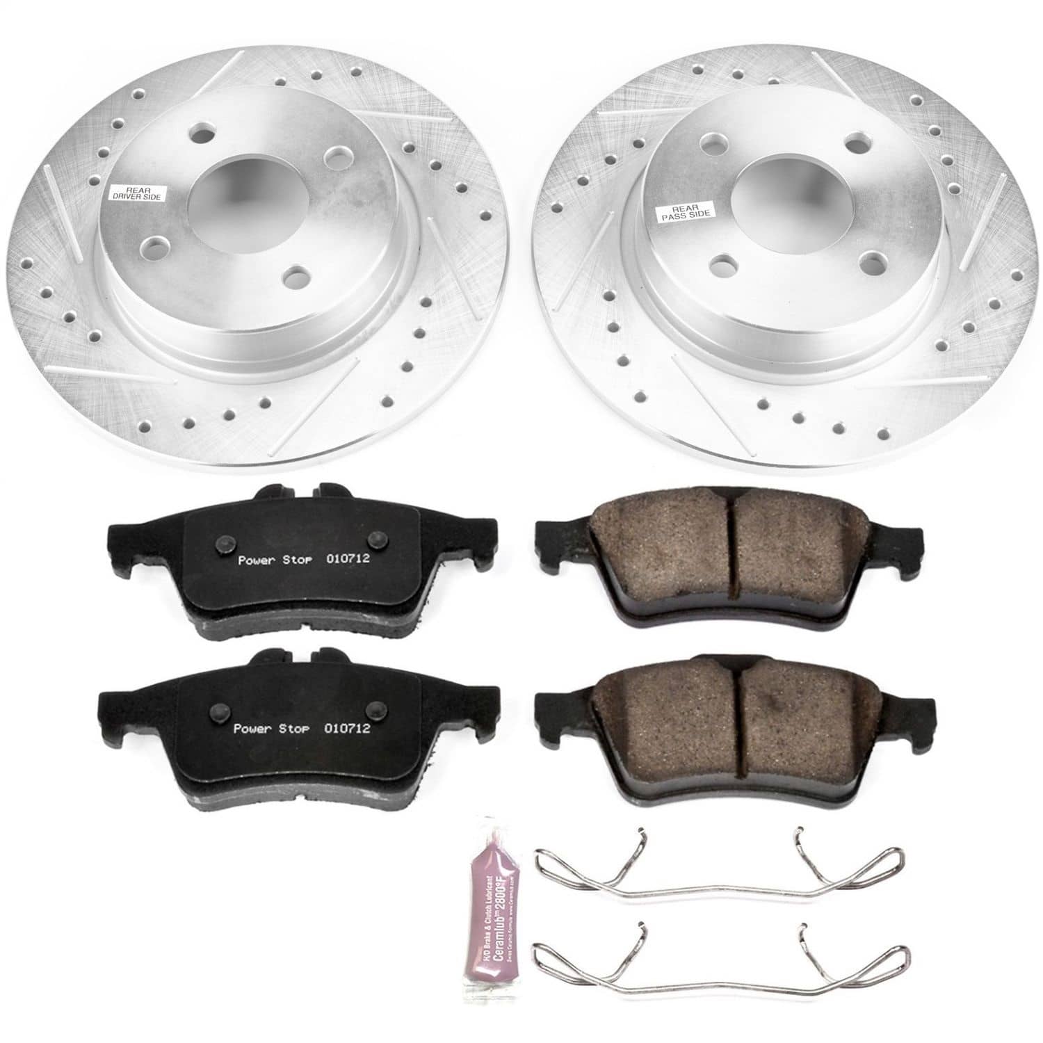 Power Stop - K7897 - Rear - Disc Brake Pad and Rotor Kit