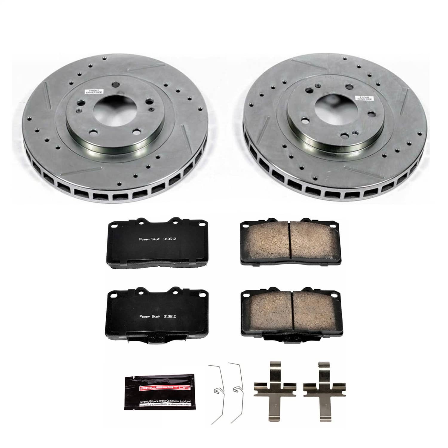 Power Stop - K796 - Front - Disc Brake Pad and Rotor Kit