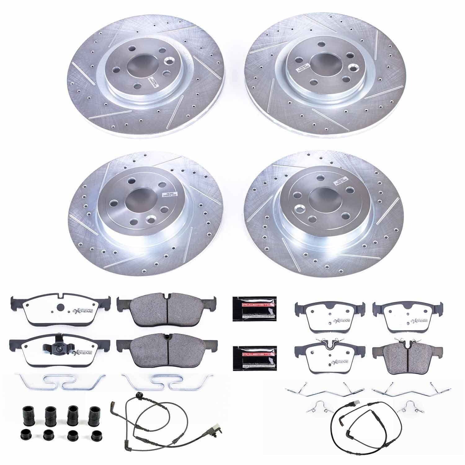 Power Stop - K7992-36 - Front and Rear - Disc Brake Pad and Rotor Kit